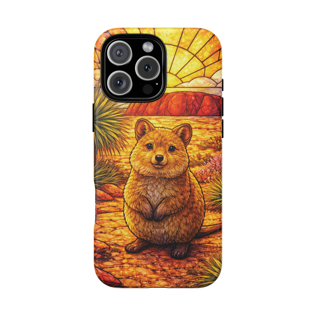 Quokka Stained-Glass Phone Case — Galaxy, iPhone & Pixel