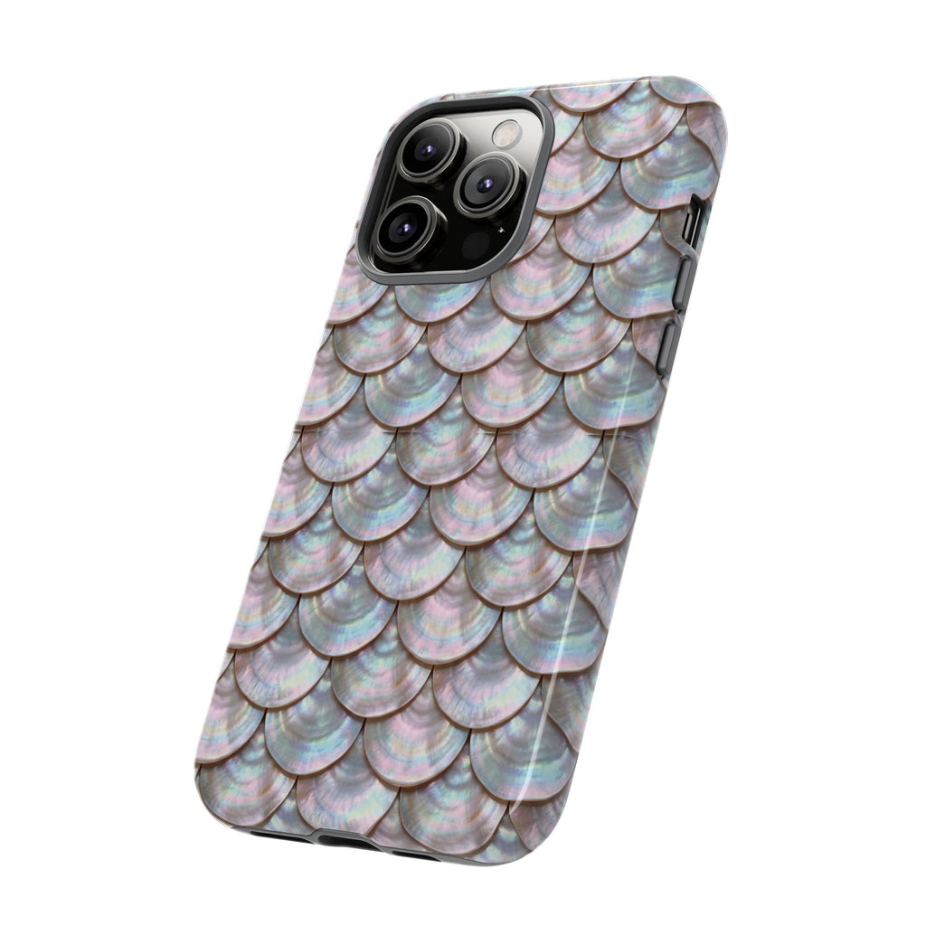 Mother of Pearl Scallop Scale Phone Case — Luxury Galaxy iPhone & Pixel