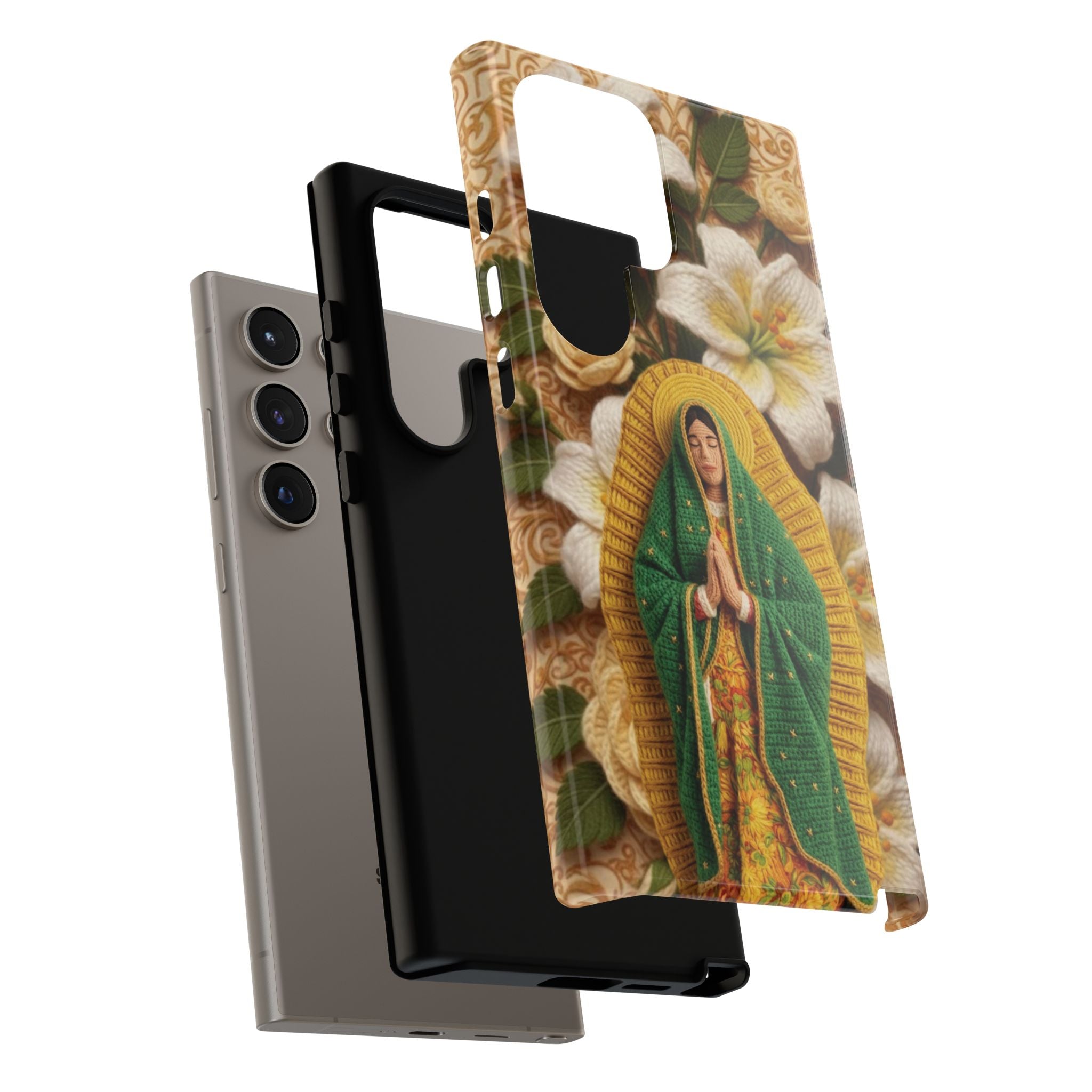 Sacred Our Lady of Guadalupe Virgin Mary Devotional Phone Case iPhone Samsung Galaxy Google Pixel Religious Textured Art Cover Gift