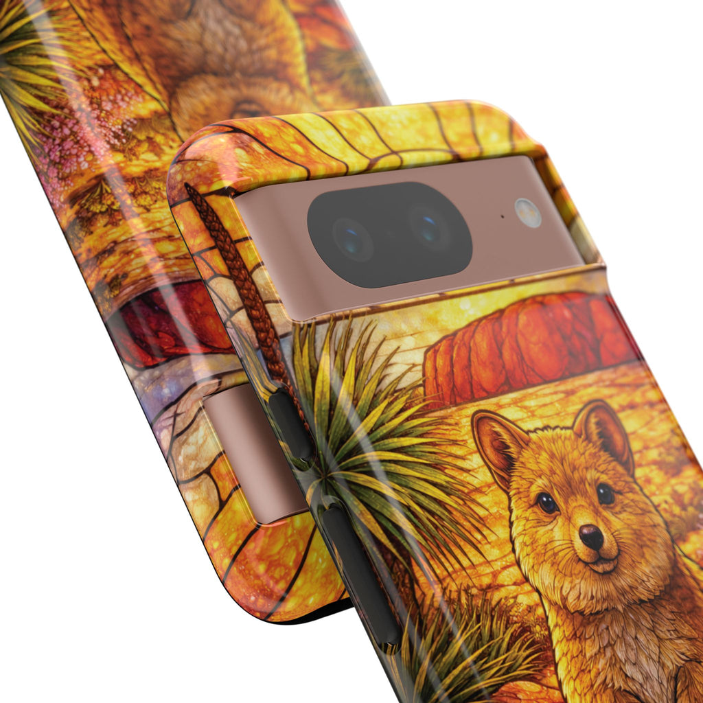 Quokka Stained-Glass Phone Case — Galaxy, iPhone & Pixel