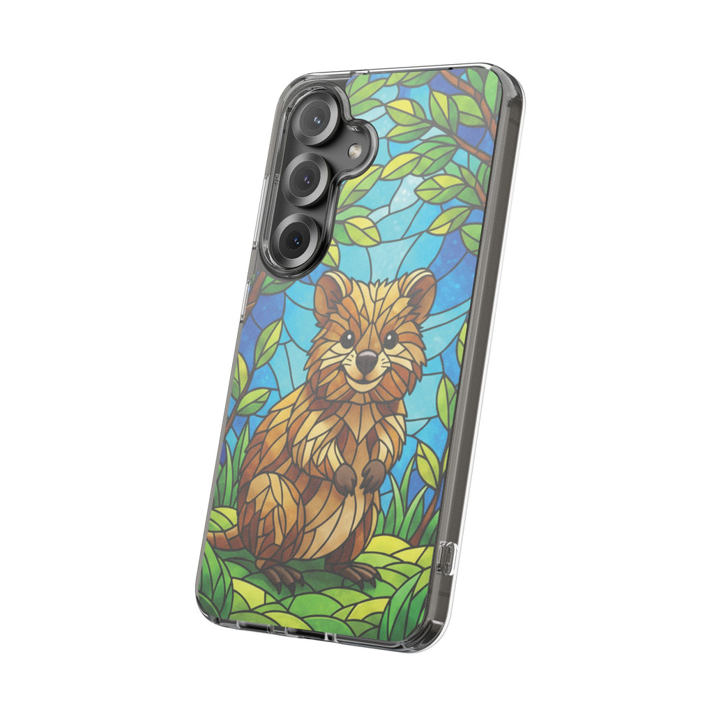 Quokka Phone Case Design Art Mobile Cover Phone Protection Device Skin Animal Print Stained Glass Art Australian Wildlife Gift Idea Phone