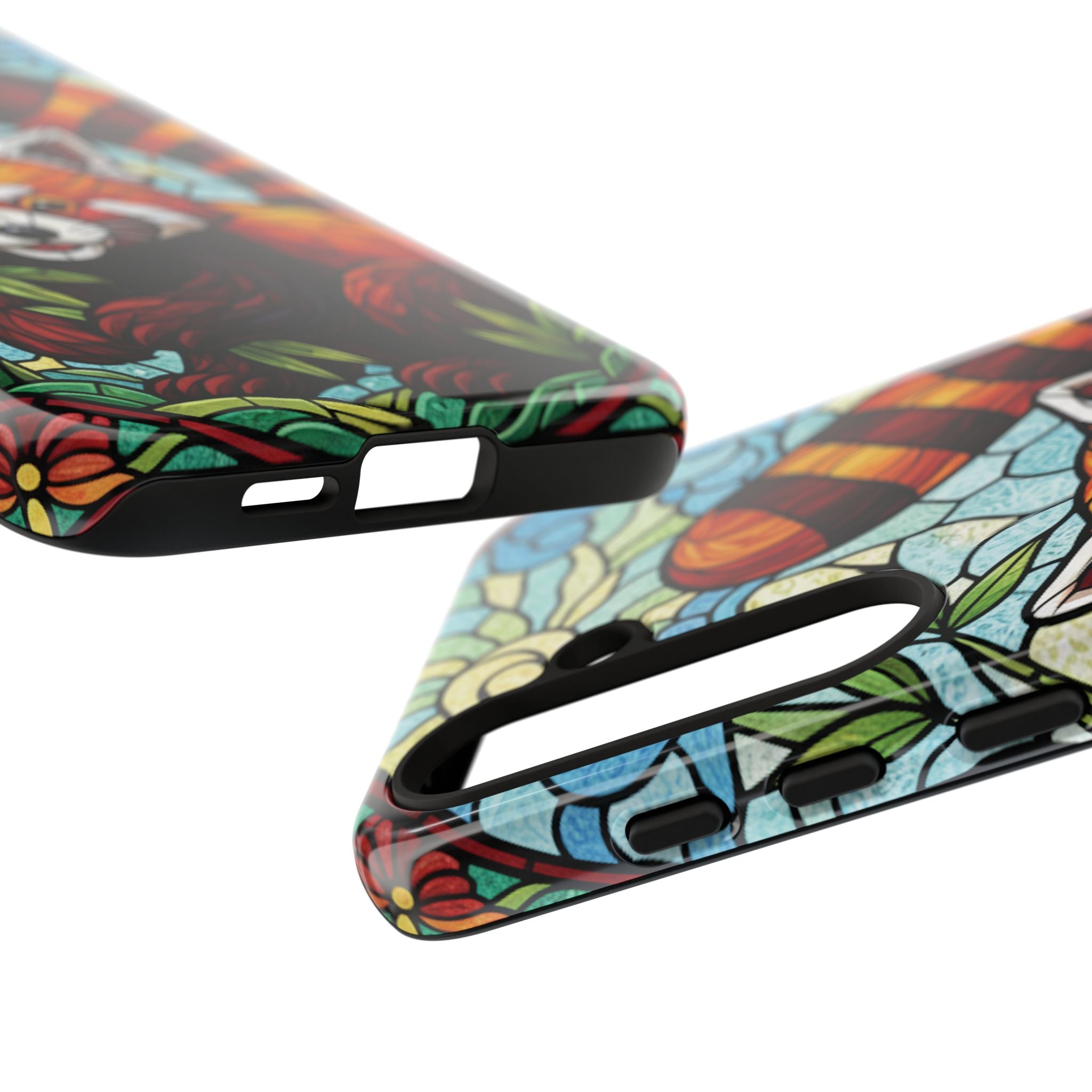 Red Panda Stained Glass Phone Case | Samsung iPhone Pixel