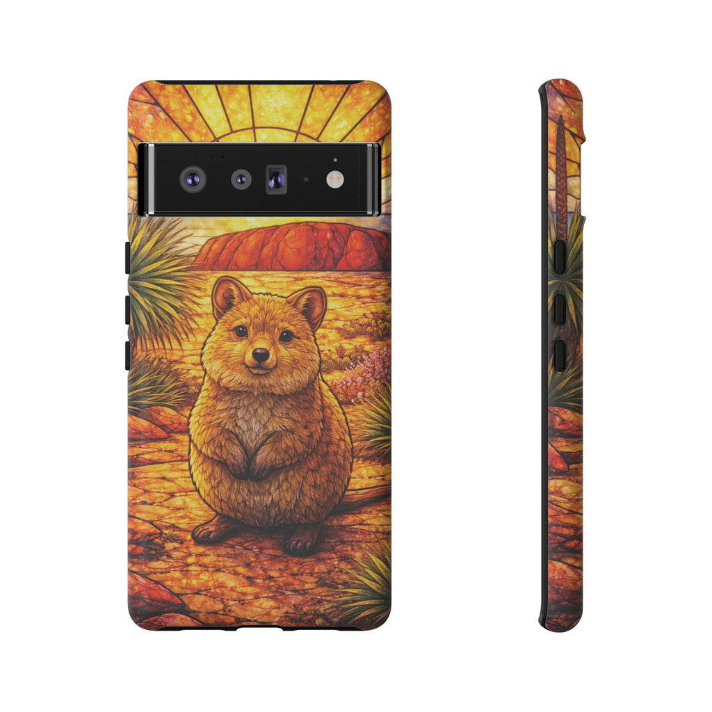 Quokka Stained-Glass Phone Case — Galaxy, iPhone & Pixel