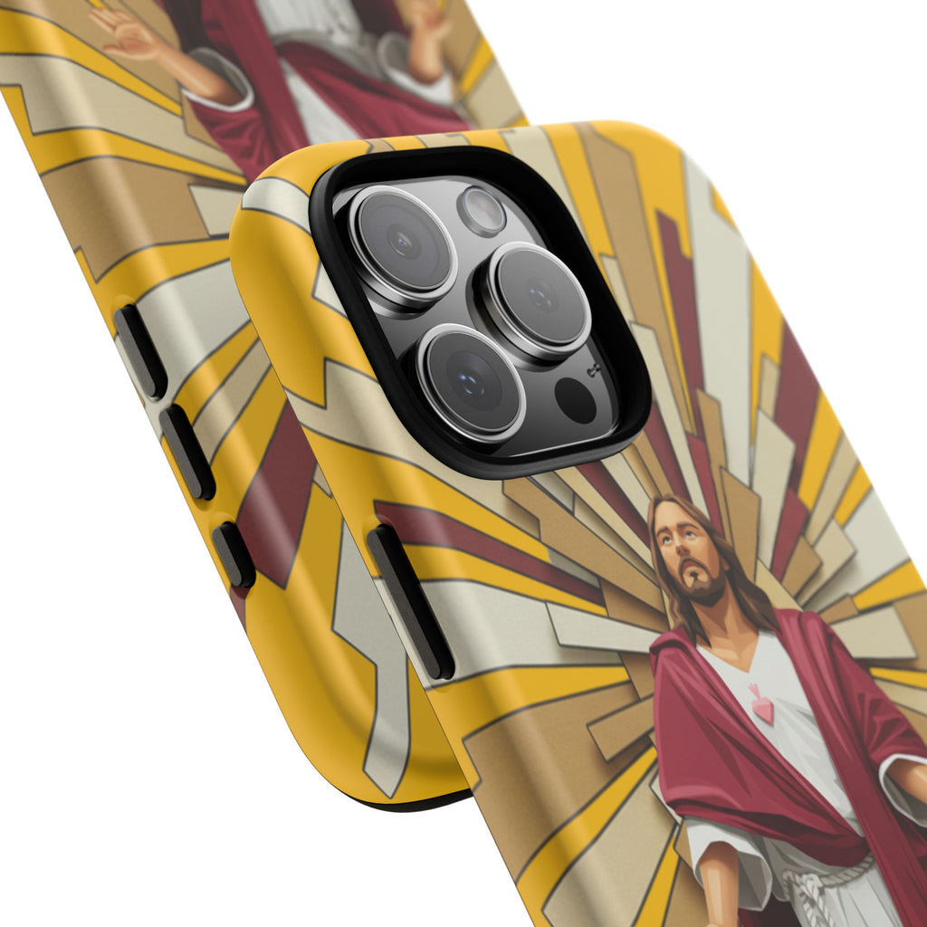 Radiant Jesus Art Phone Case | Christian Faith Inspirational Protective Cover