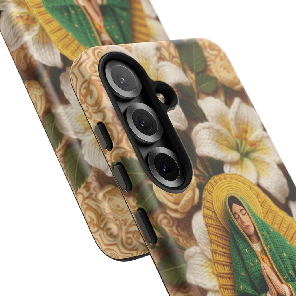 Sacred Our Lady of Guadalupe Virgin Mary Devotional Phone Case iPhone Samsung Galaxy Google Pixel Religious Textured Art Cover Gift