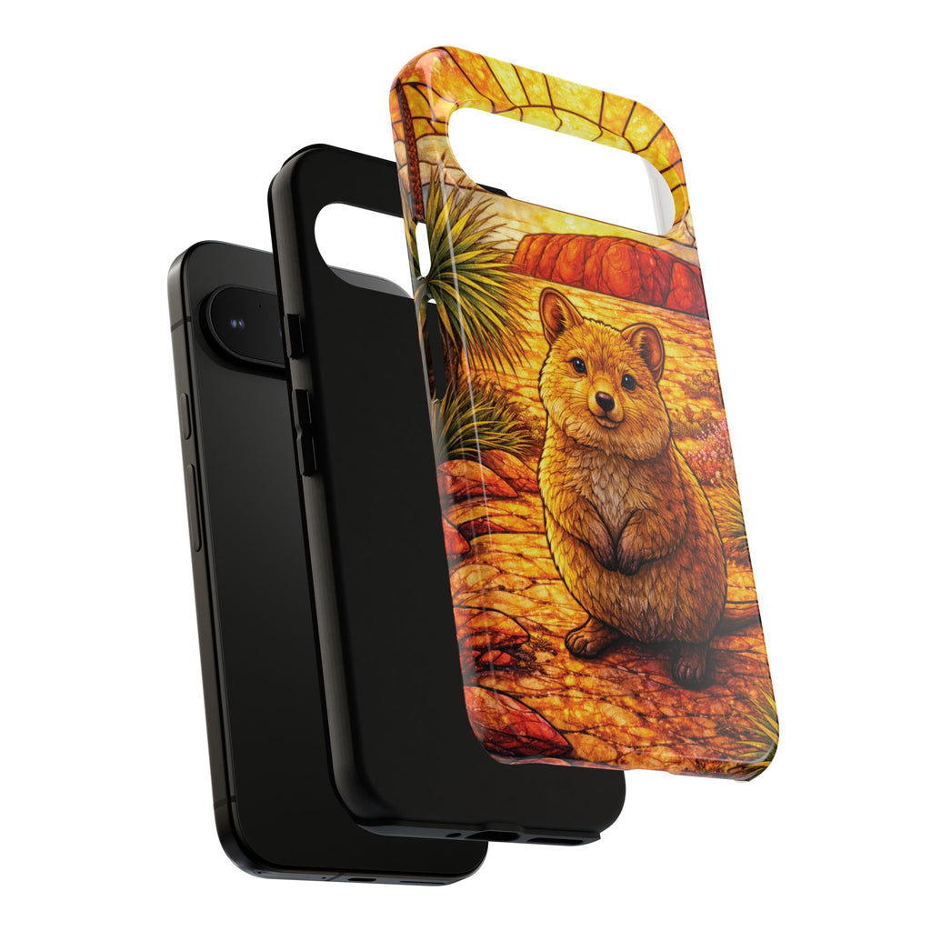 Quokka Stained-Glass Phone Case — Galaxy, iPhone & Pixel