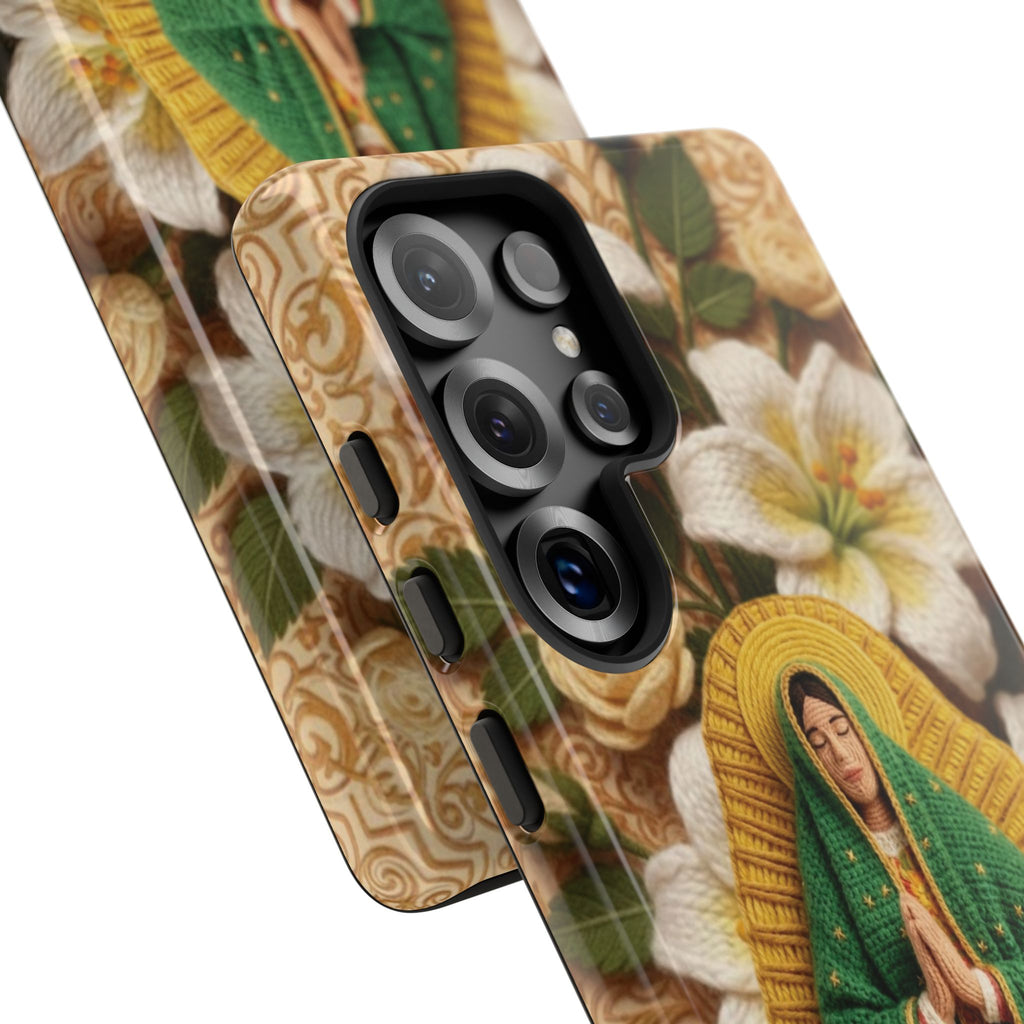 Sacred Our Lady of Guadalupe Virgin Mary Devotional Phone Case iPhone Samsung Galaxy Google Pixel Religious Textured Art Cover Gift