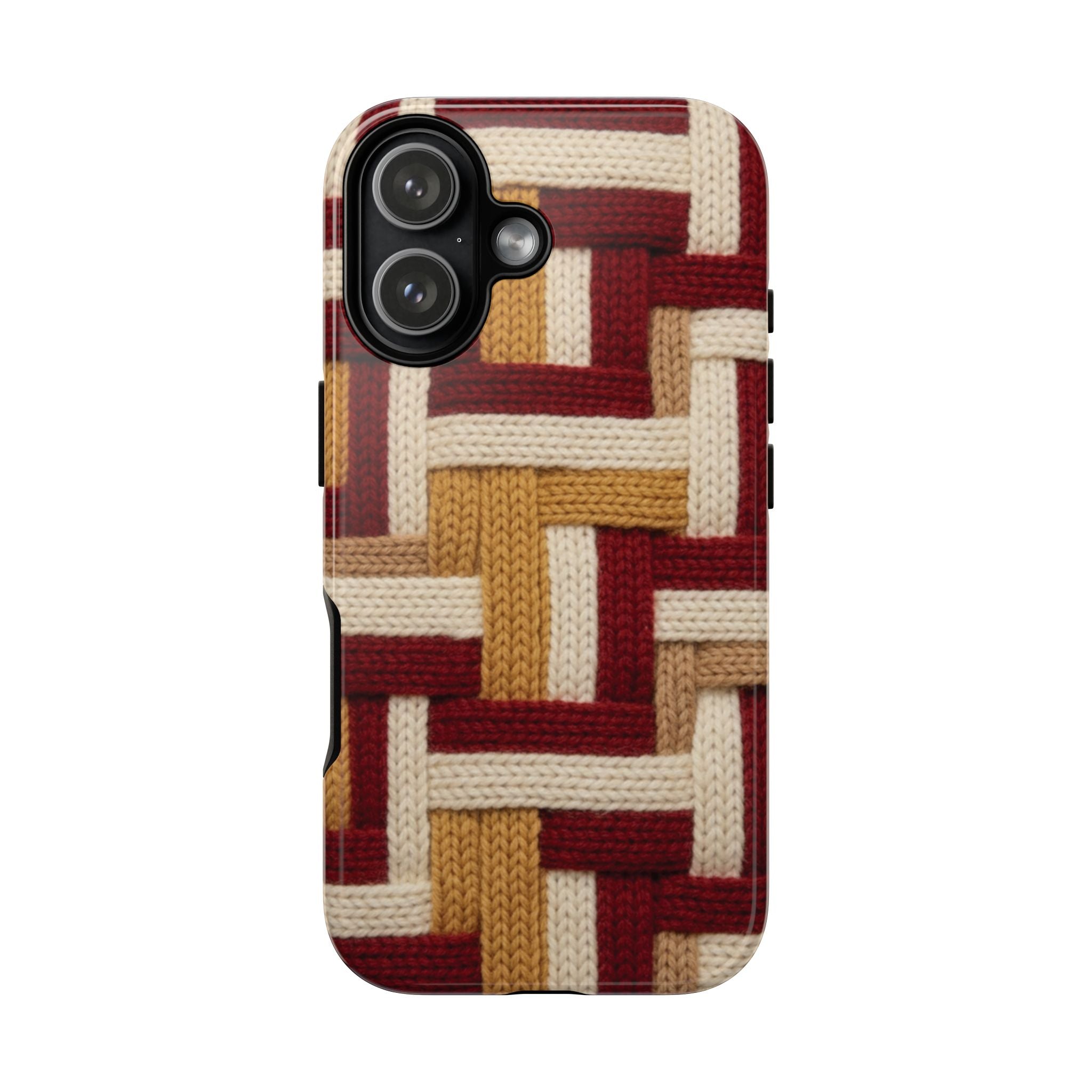 Yarn Pattern Phone Case Cozy Knit Texture Smartphone Protective Cover Elegant Design Mobile Device Cases for Samsung iPhone Pixel Models