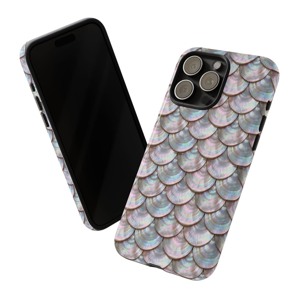 Mother of Pearl Scallop Scale Phone Case — Luxury Galaxy iPhone & Pixel