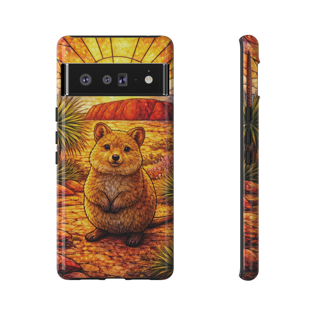 Quokka Stained-Glass Phone Case — Galaxy, iPhone & Pixel