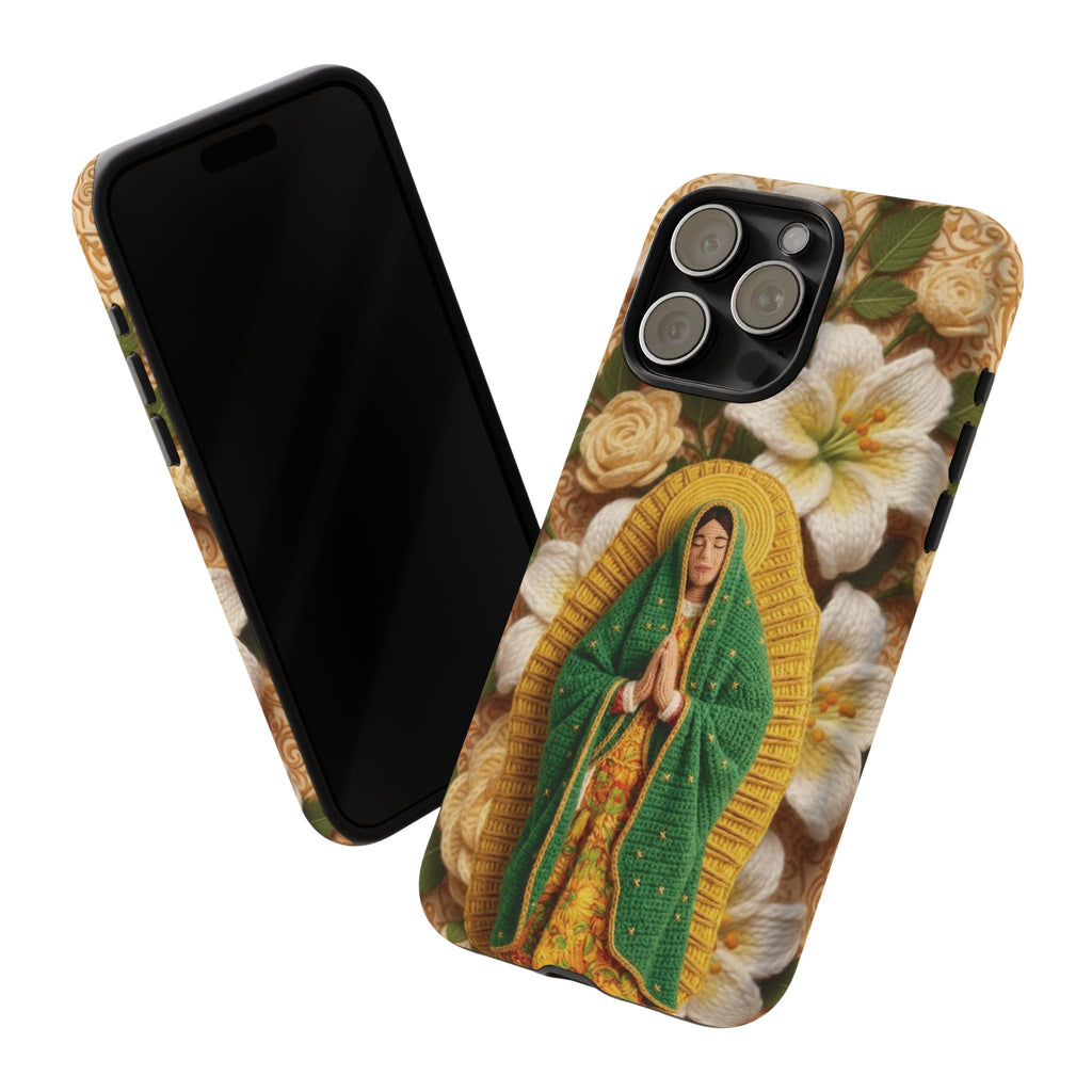 Sacred Our Lady of Guadalupe Virgin Mary Devotional Phone Case iPhone Samsung Galaxy Google Pixel Religious Textured Art Cover Gift