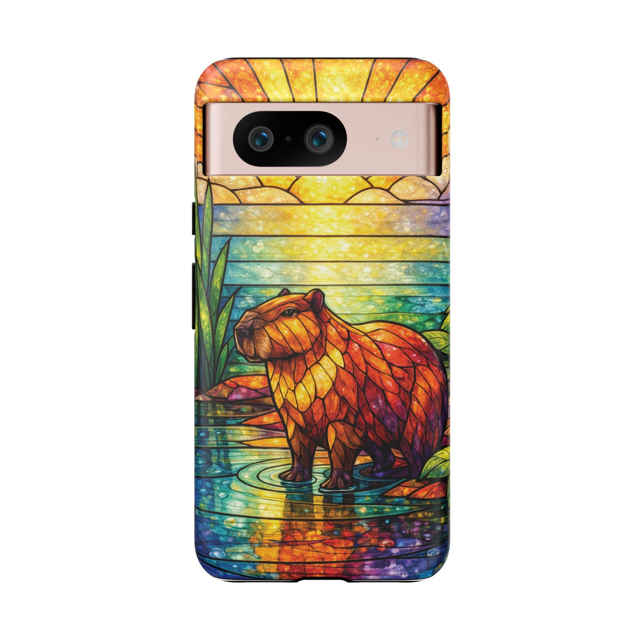 Capybara Stained Glass Galaxy Phone Case — "Tough Cases"