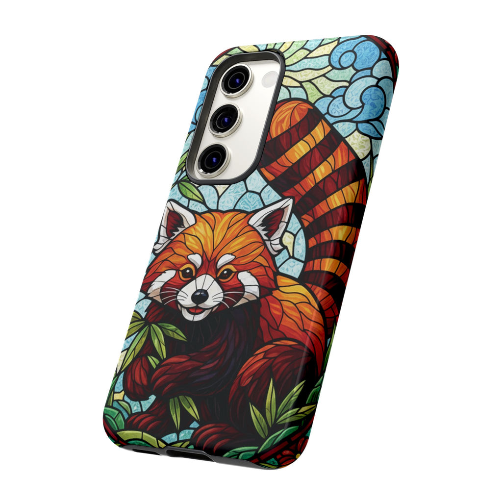 Red Panda Stained Glass Phone Case | Samsung iPhone Pixel