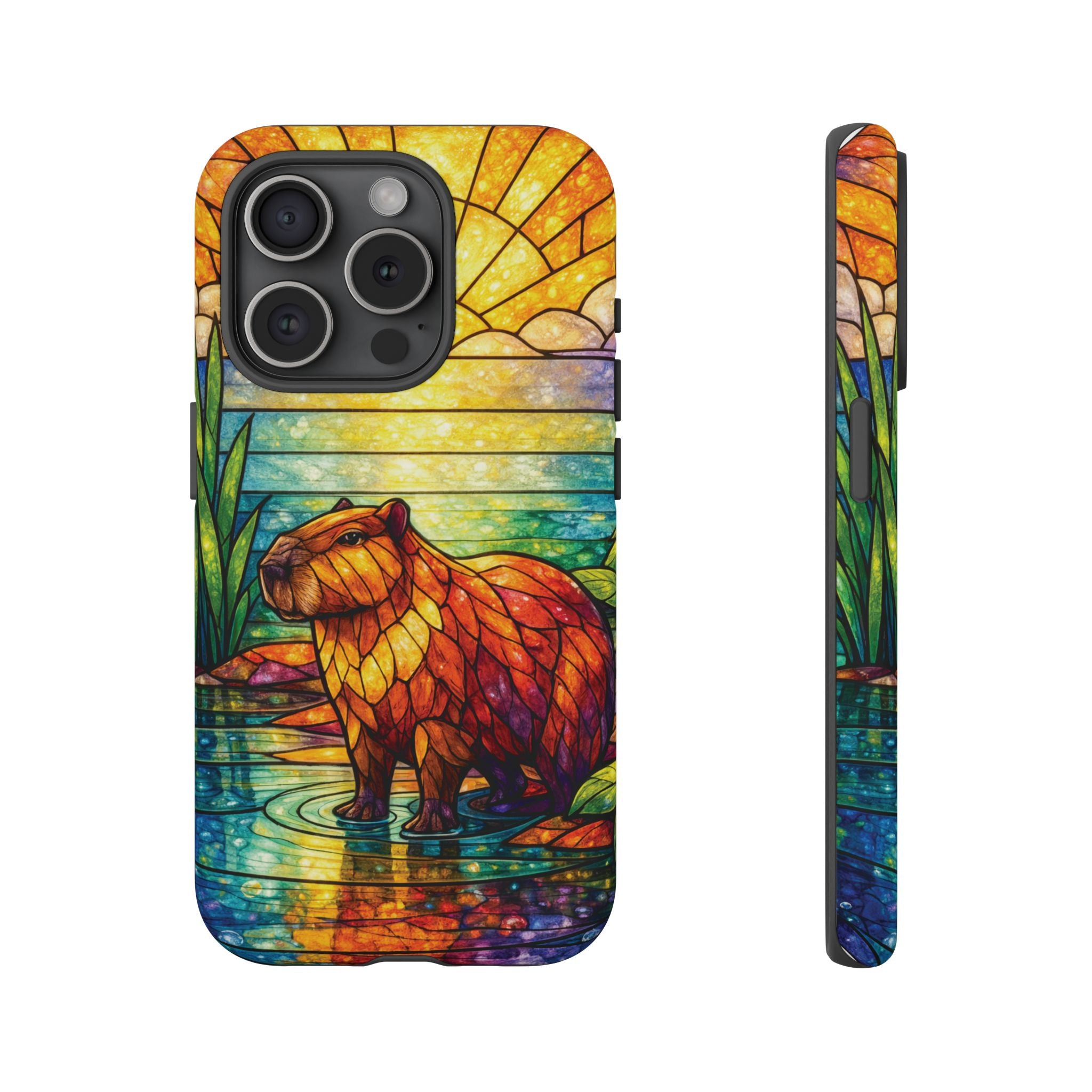 Capybara Stained Glass Galaxy Phone Case — "Tough Cases"