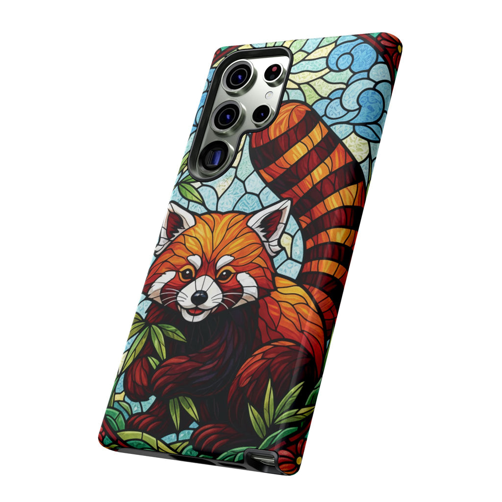 Red Panda Stained Glass Phone Case | Samsung iPhone Pixel