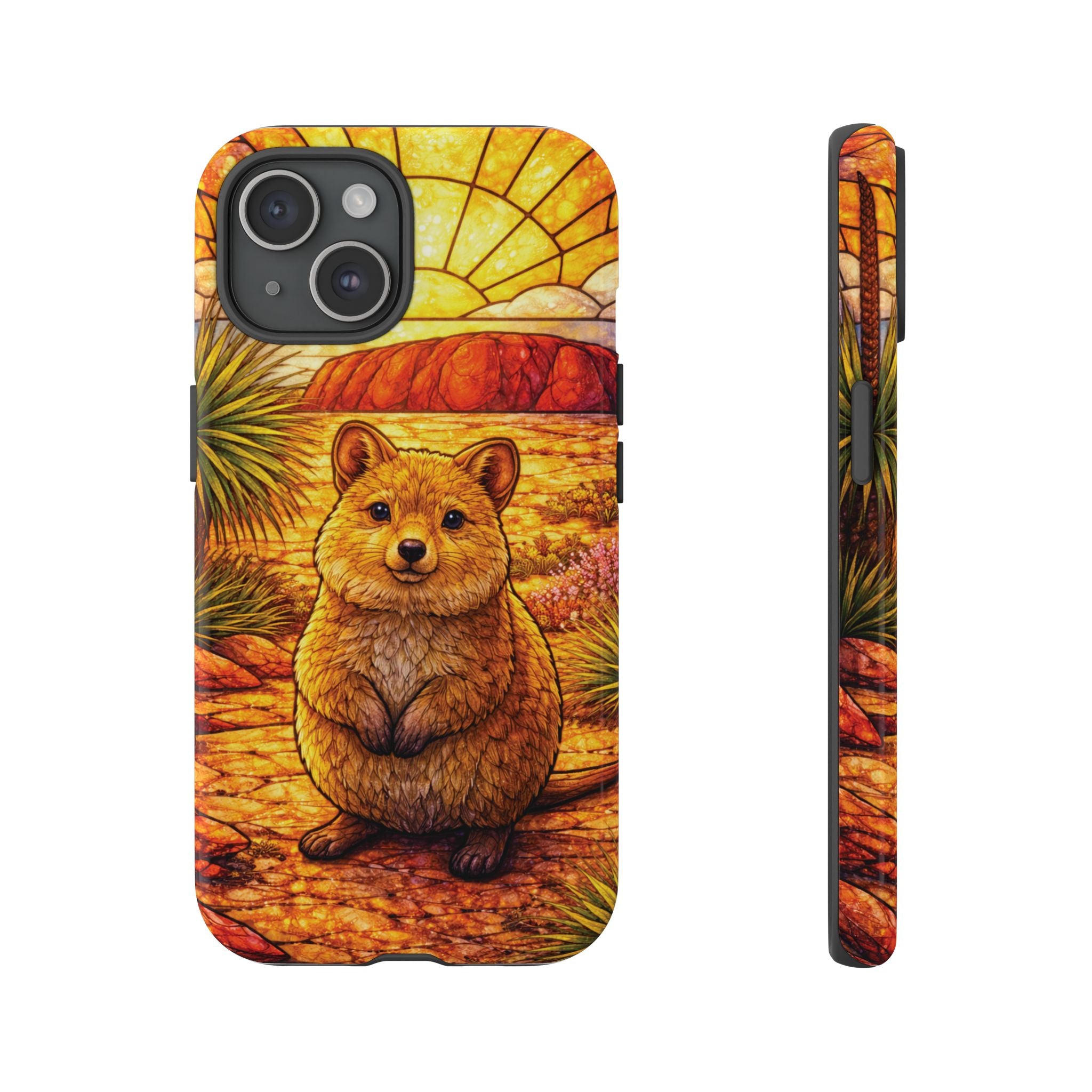 Quokka Stained-Glass Phone Case — Galaxy, iPhone & Pixel