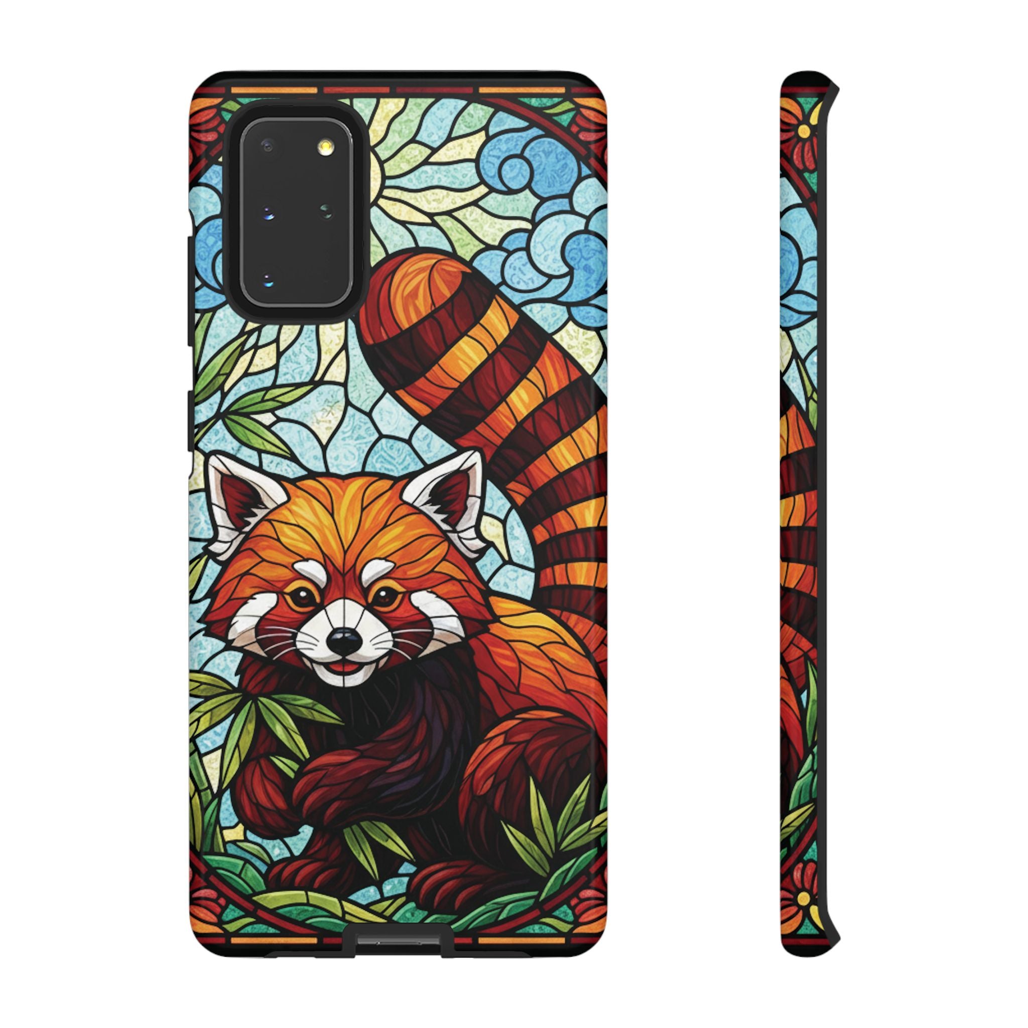 Red Panda Stained Glass Phone Case | Samsung iPhone Pixel