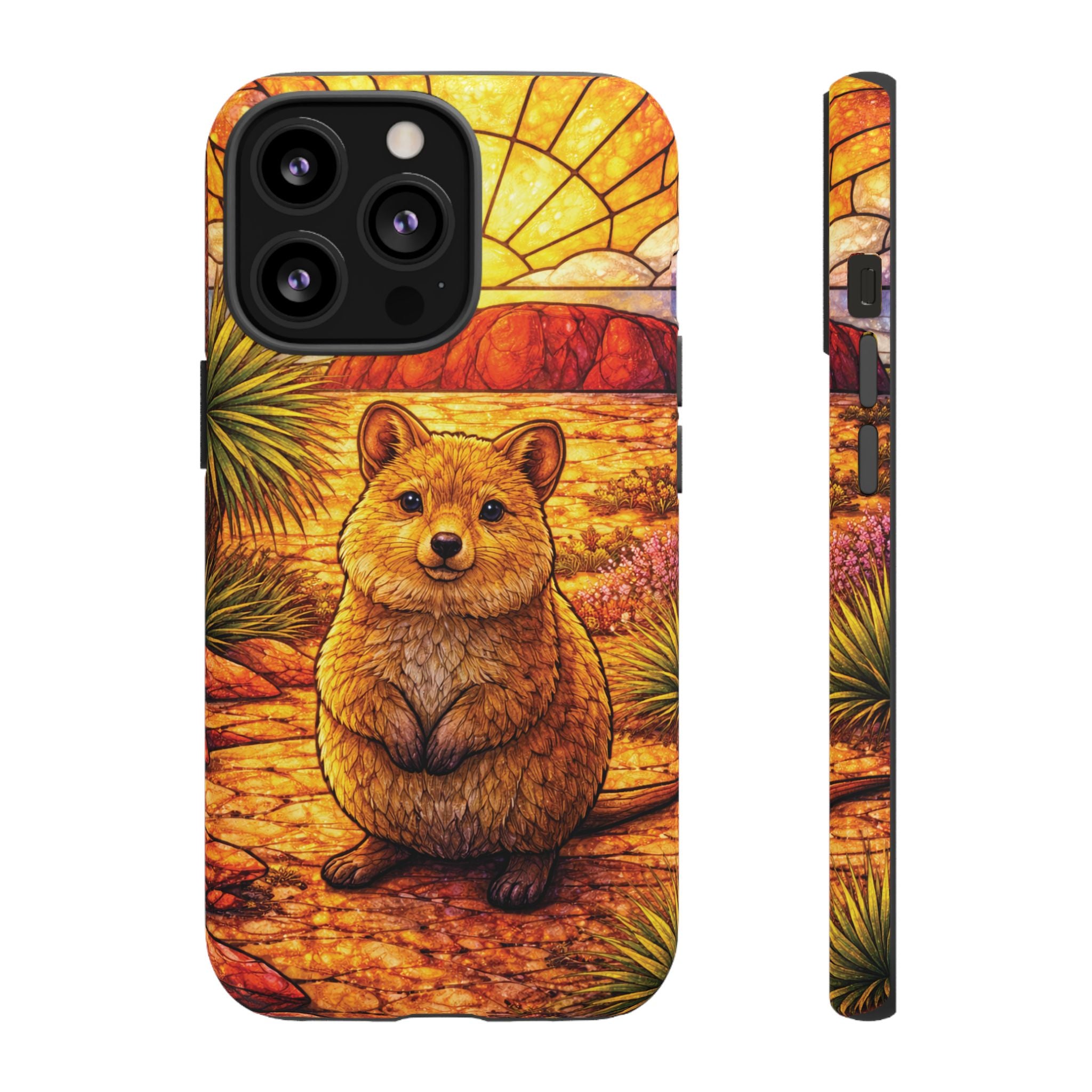 Quokka Stained-Glass Phone Case — Galaxy, iPhone & Pixel