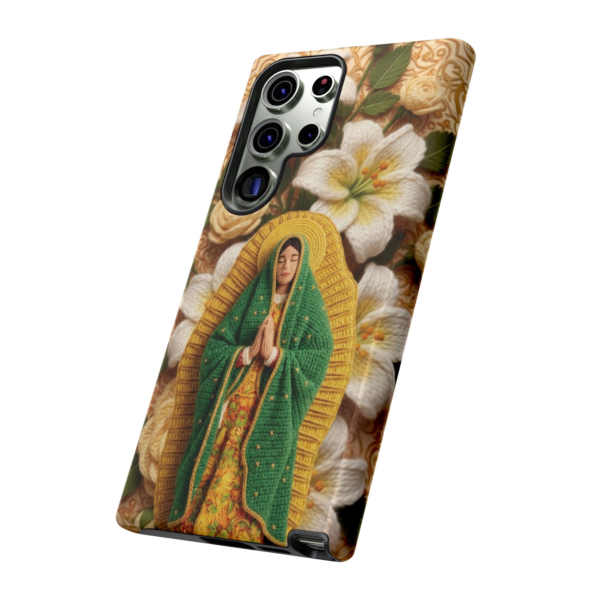 Sacred Our Lady of Guadalupe Virgin Mary Devotional Phone Case iPhone Samsung Galaxy Google Pixel Religious Textured Art Cover Gift