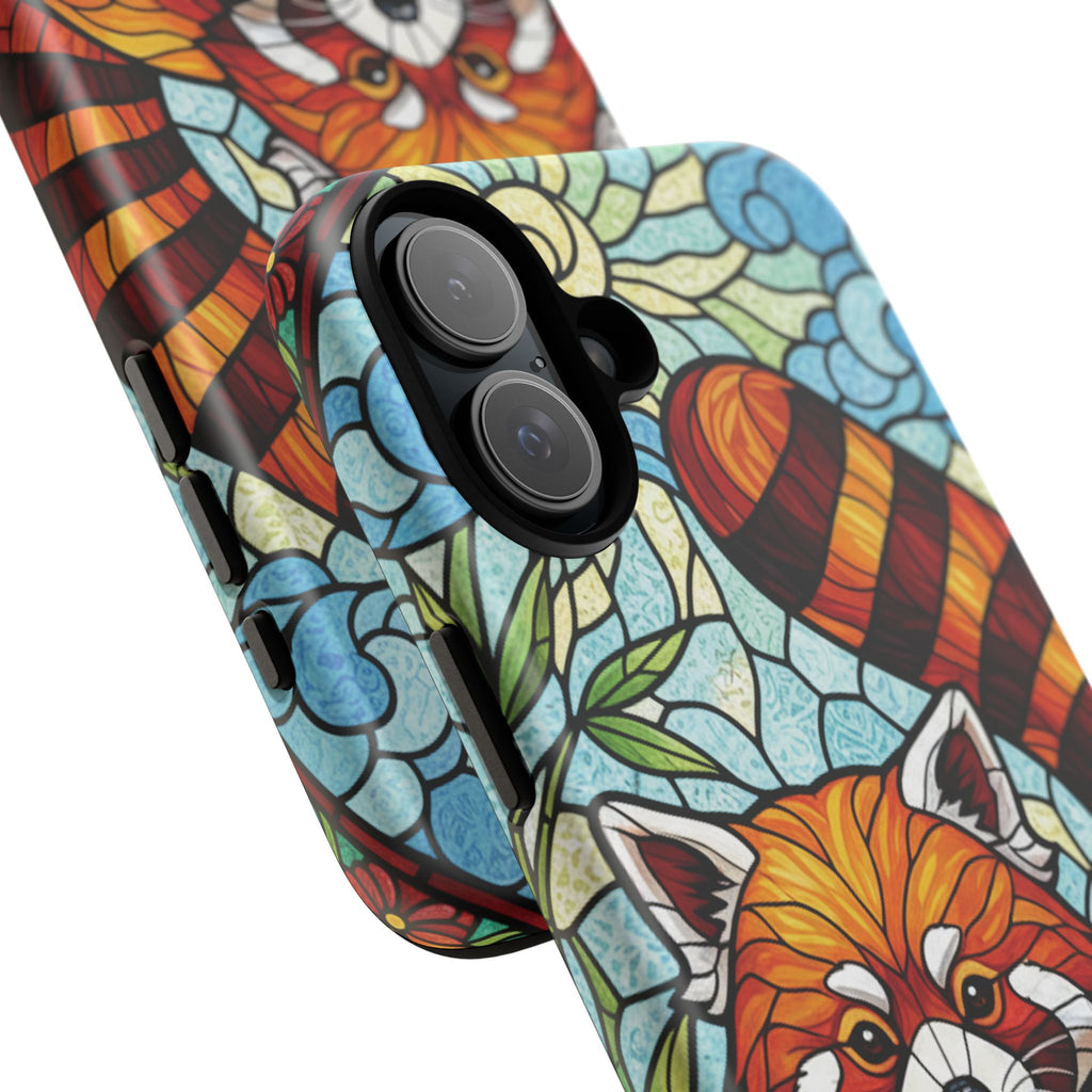 Red Panda Stained Glass Phone Case | Samsung iPhone Pixel