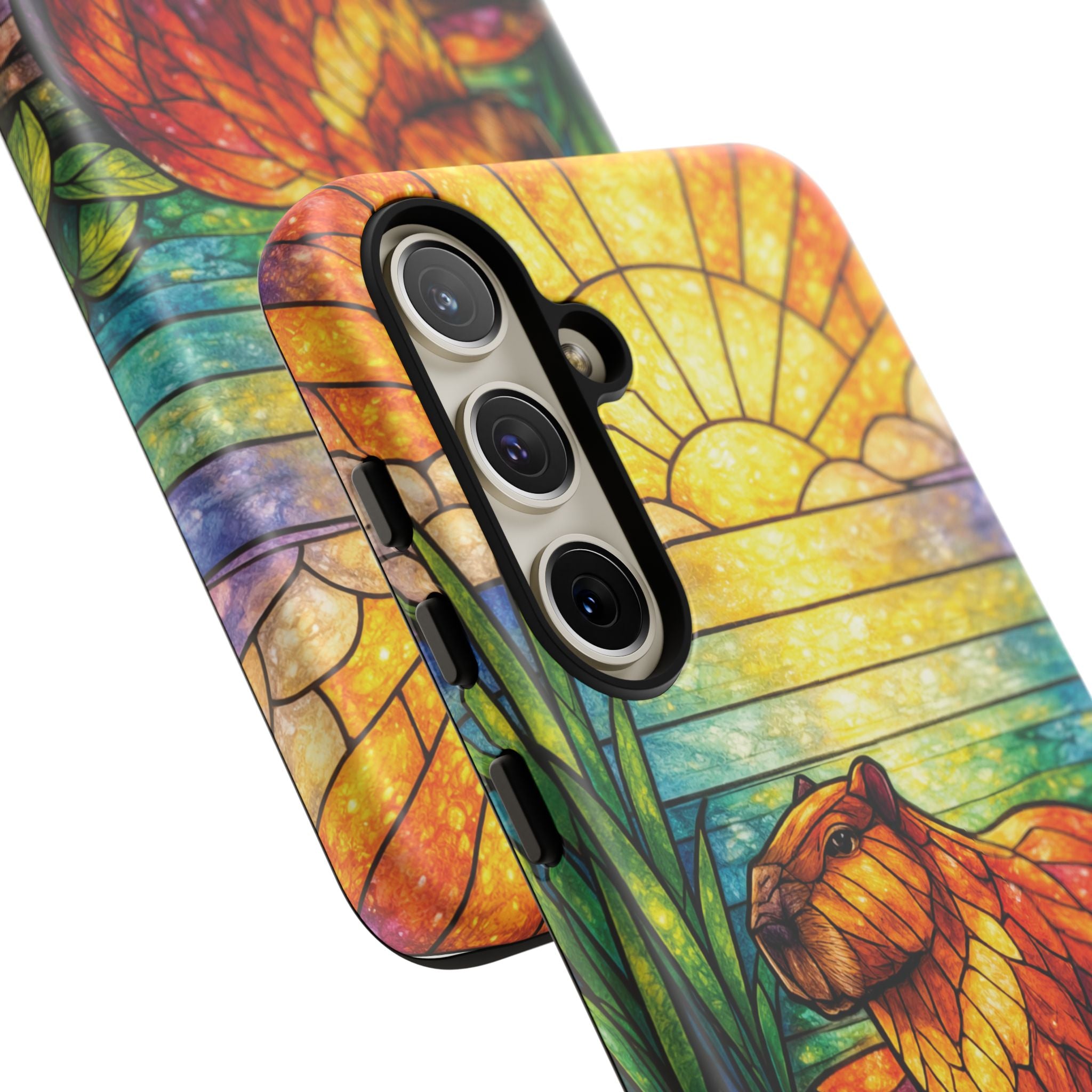 Capybara Stained Glass Galaxy Phone Case — "Tough Cases"