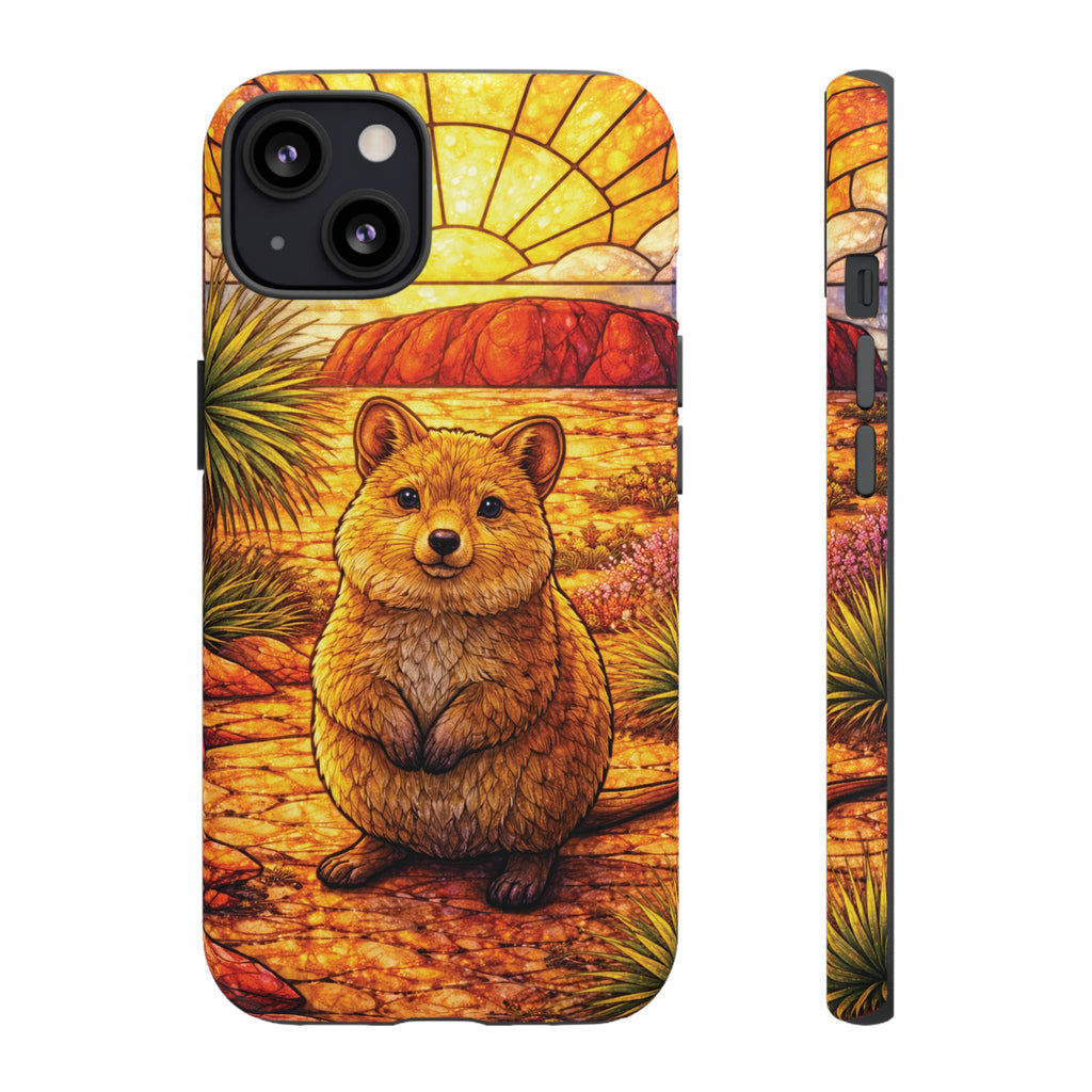 Quokka Stained-Glass Phone Case — Galaxy, iPhone & Pixel