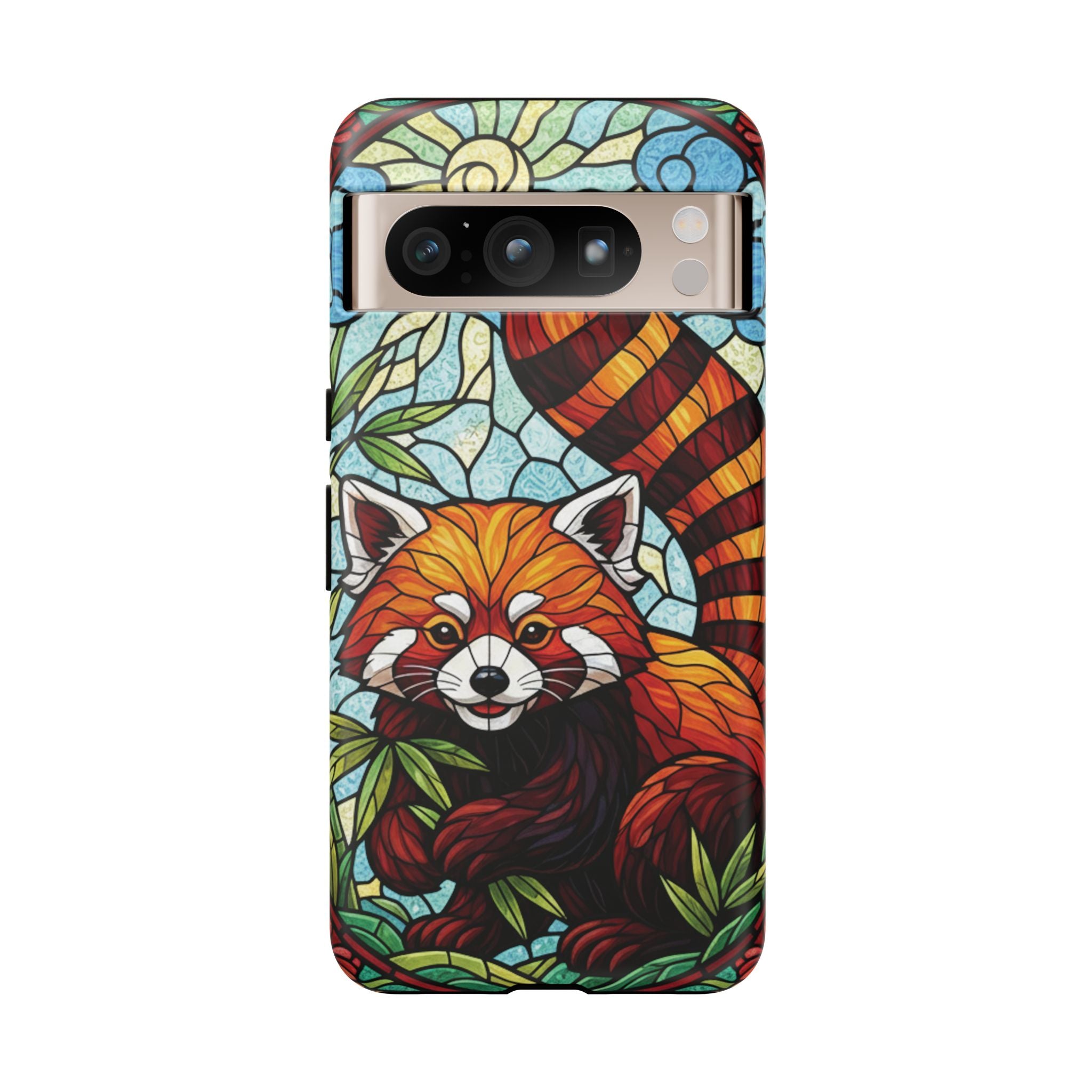 Red Panda Stained Glass Phone Case | Samsung iPhone Pixel