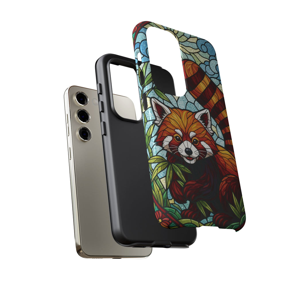 Red Panda Stained Glass Phone Case | Samsung iPhone Pixel