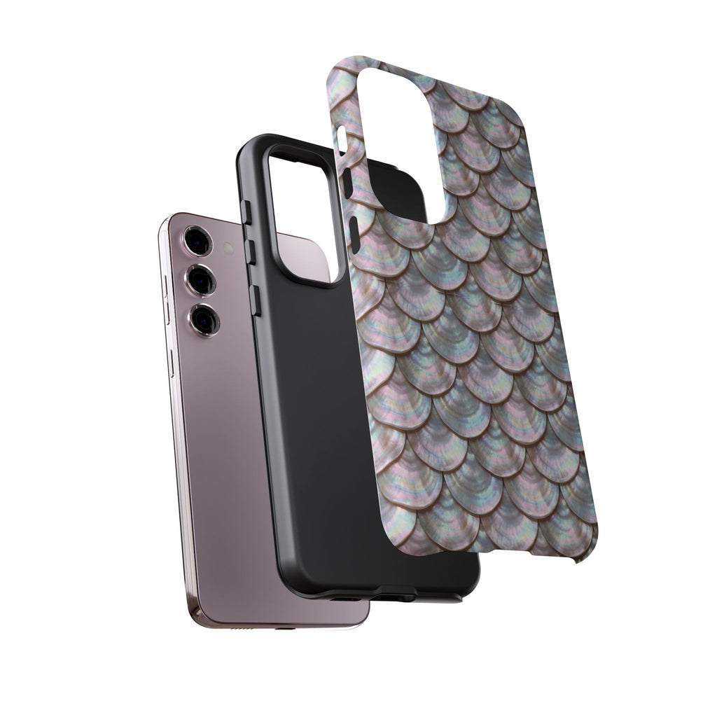 Mother of Pearl Scallop Scale Phone Case — Luxury Galaxy iPhone & Pixel