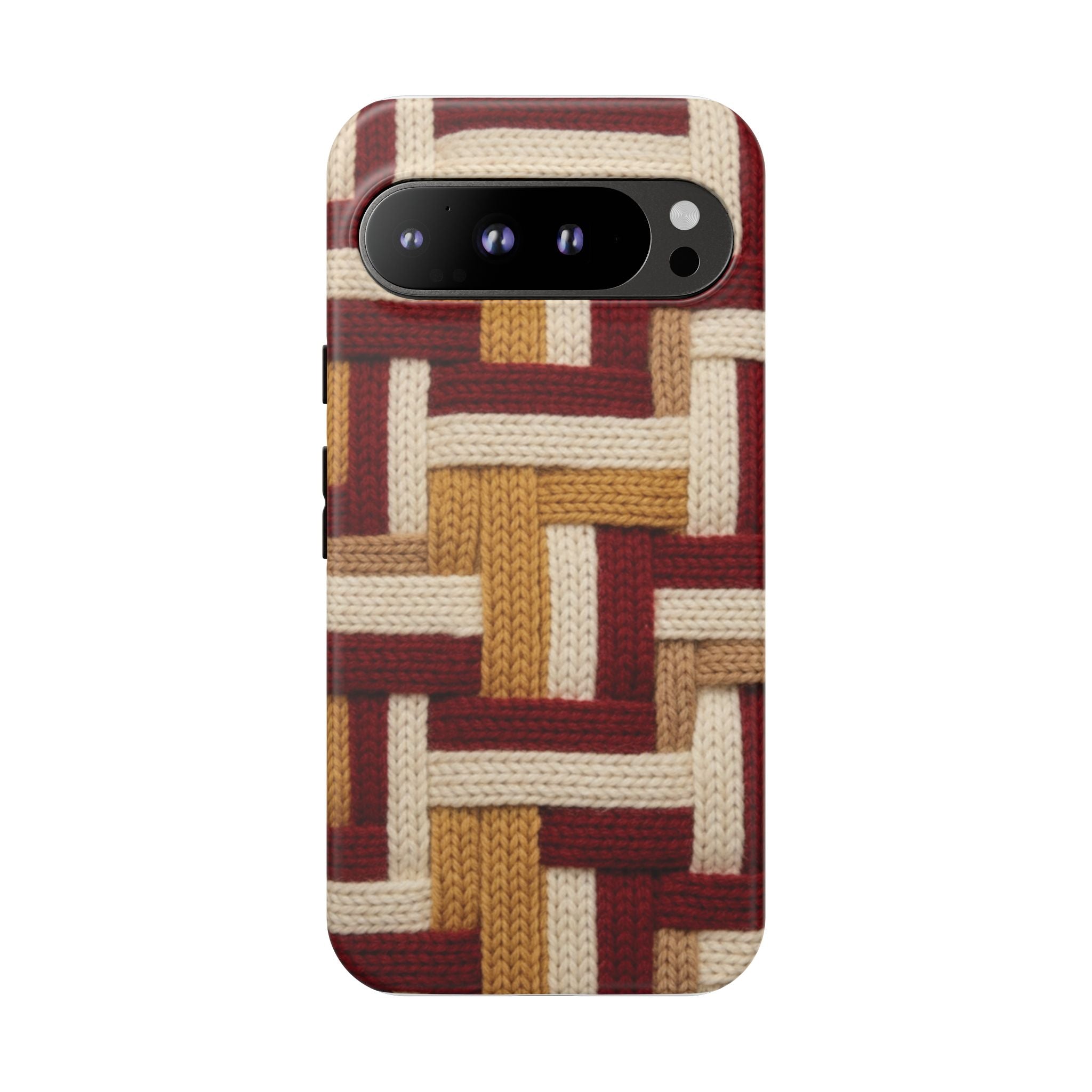 Yarn Pattern Phone Case Cozy Knit Texture Smartphone Protective Cover Elegant Design Mobile Device Cases for Samsung iPhone Pixel Models