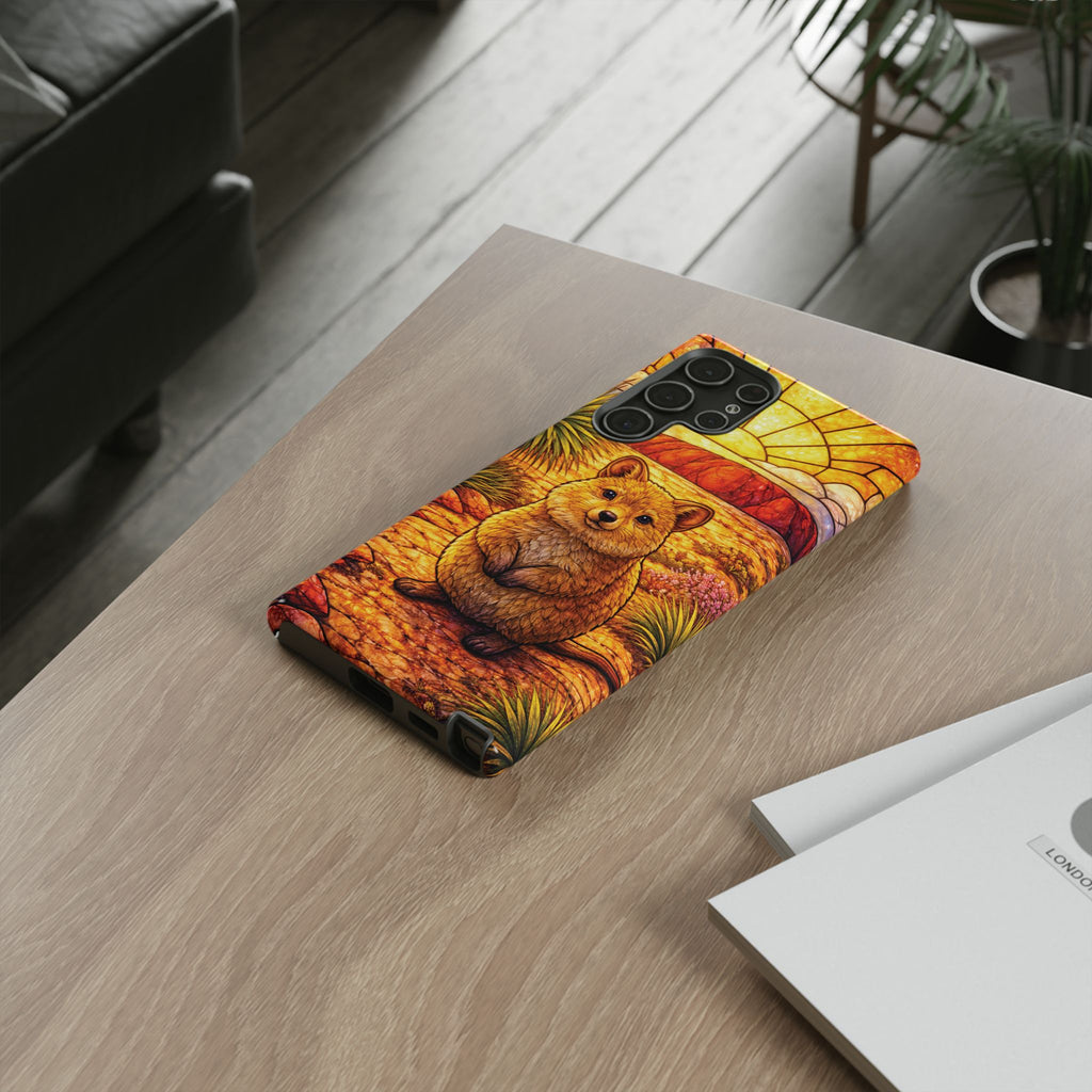 Quokka Stained-Glass Phone Case — Galaxy, iPhone & Pixel