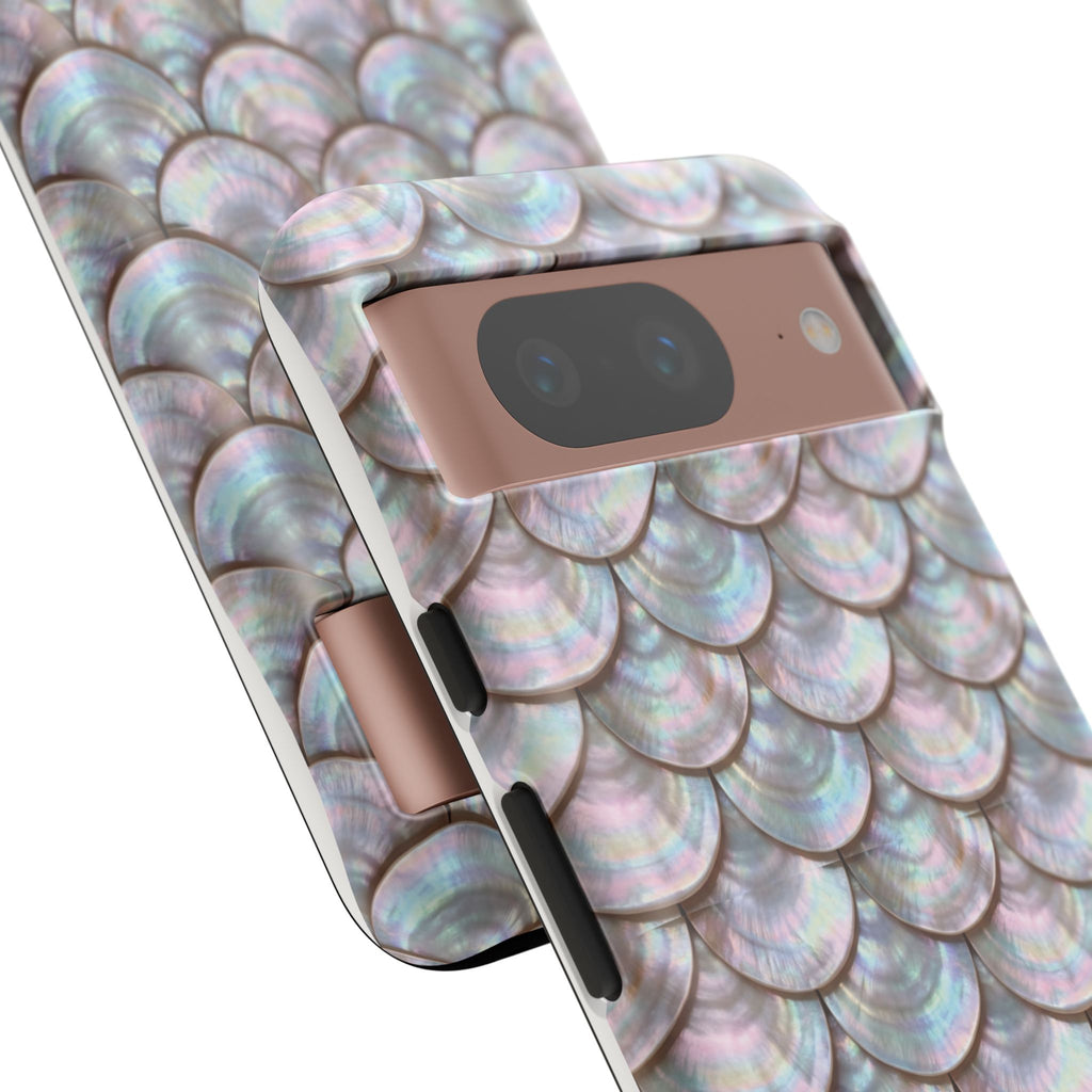 Mother of Pearl Scallop Scale Phone Case — Luxury Galaxy iPhone & Pixel