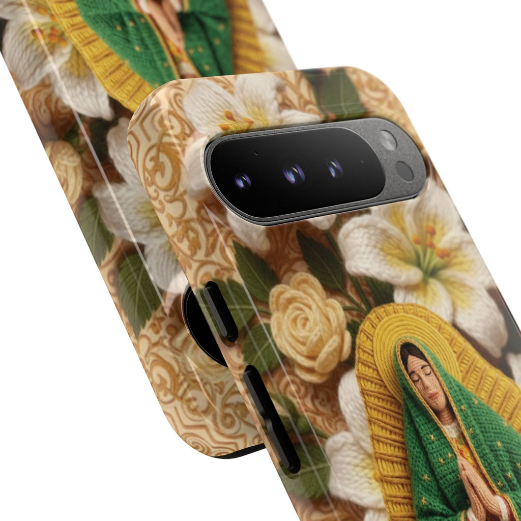 Sacred Our Lady of Guadalupe Virgin Mary Devotional Phone Case iPhone Samsung Galaxy Google Pixel Religious Textured Art Cover Gift