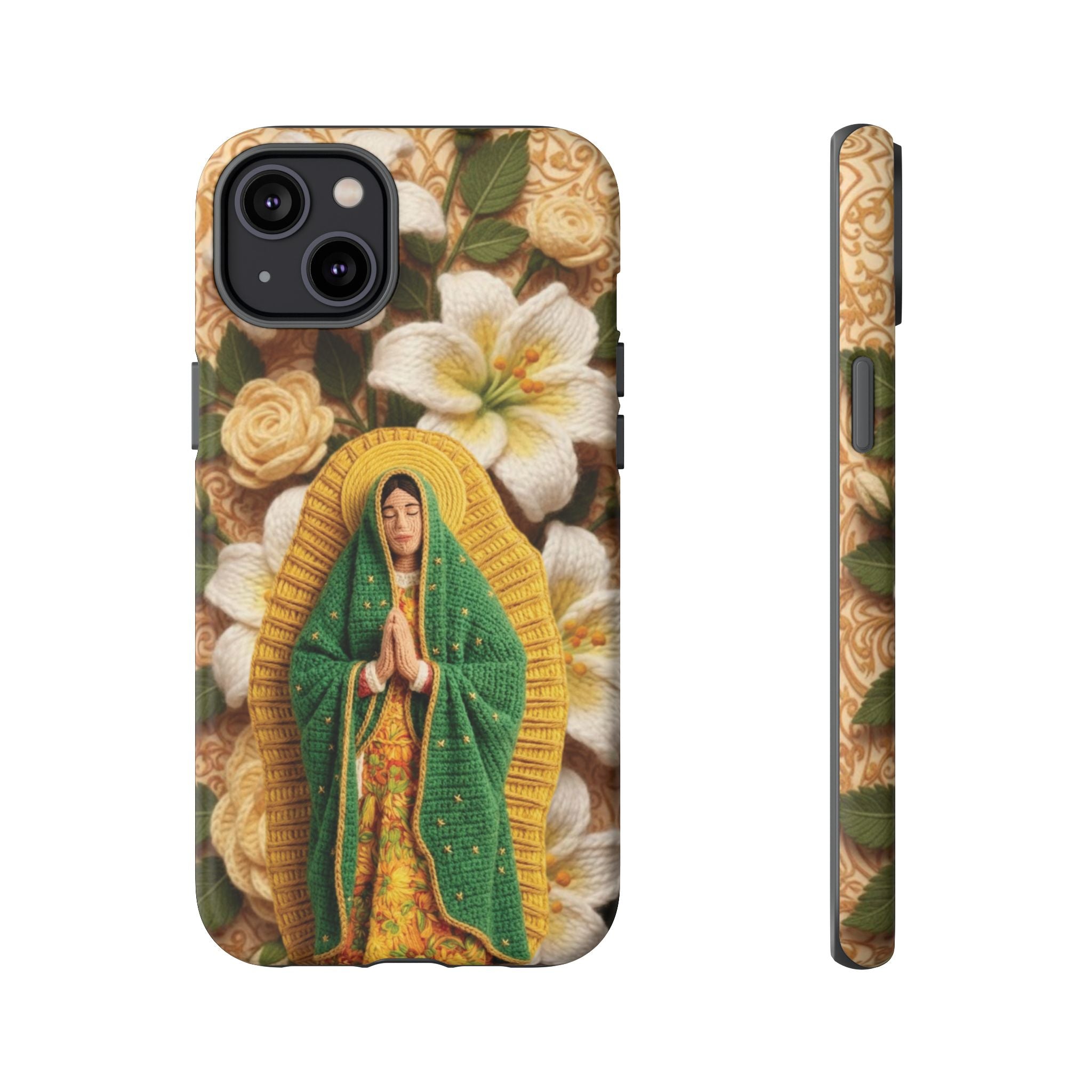 Sacred Our Lady of Guadalupe Virgin Mary Devotional Phone Case iPhone Samsung Galaxy Google Pixel Religious Textured Art Cover Gift