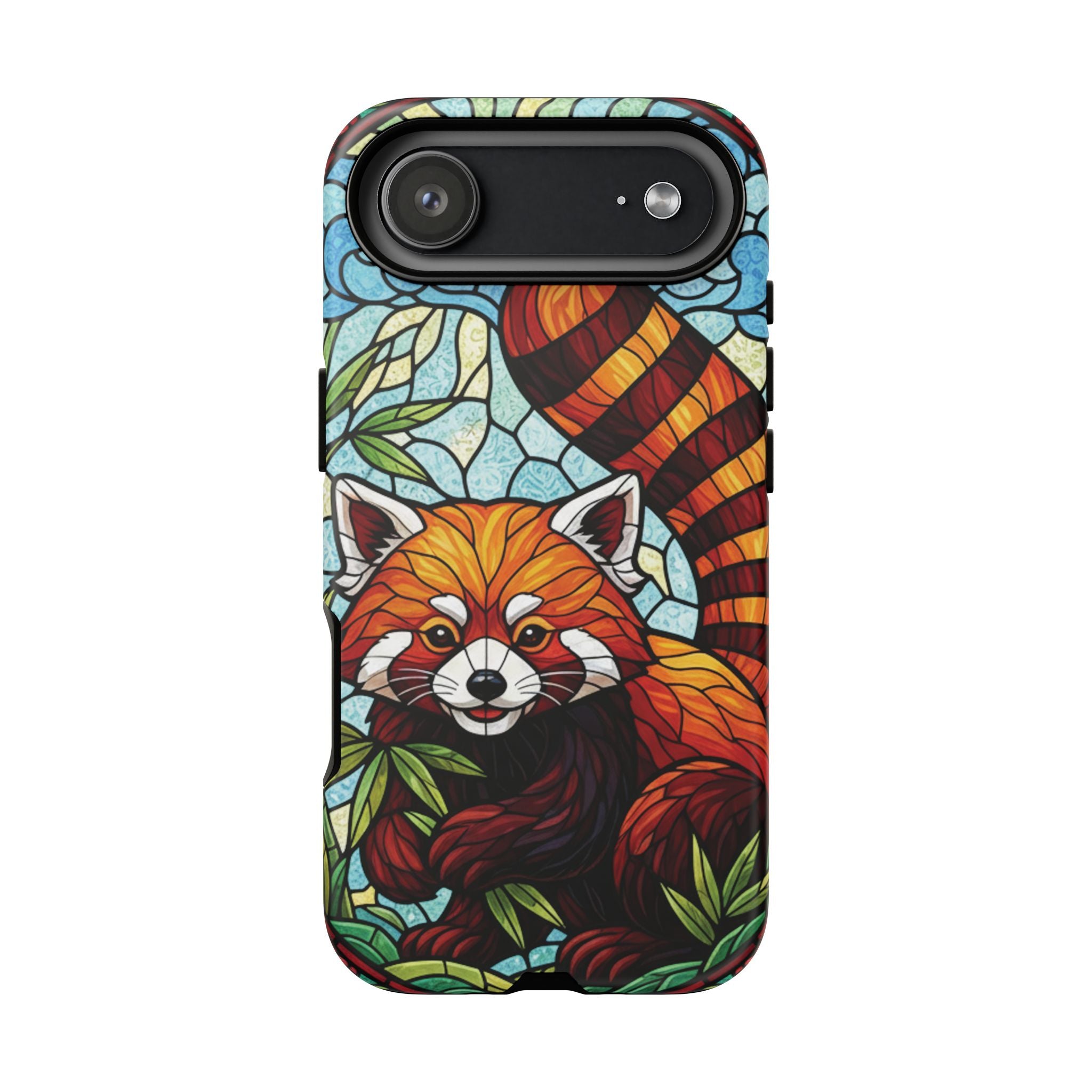 Red Panda Stained Glass Phone Case | Samsung iPhone Pixel