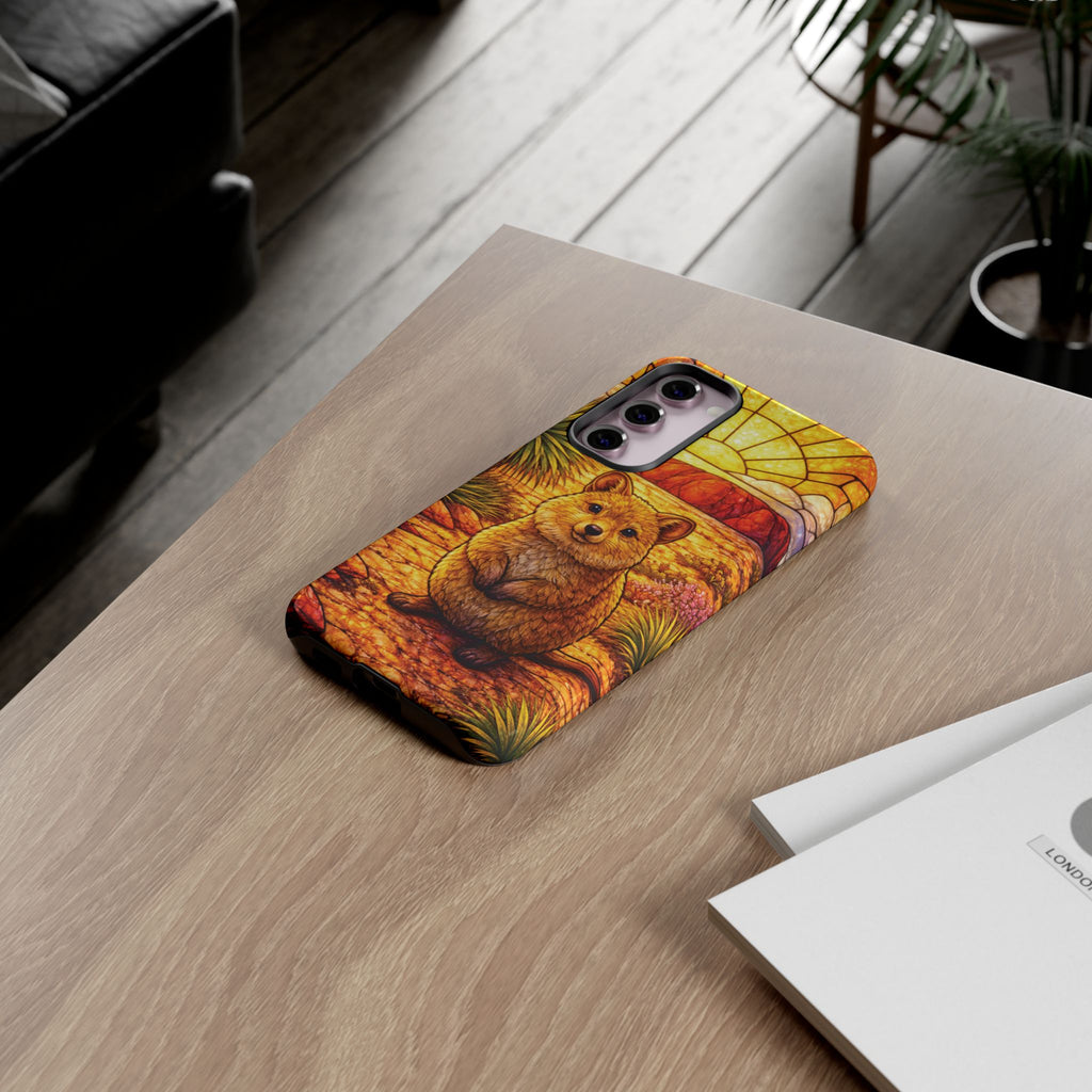 Quokka Stained-Glass Phone Case — Galaxy, iPhone & Pixel