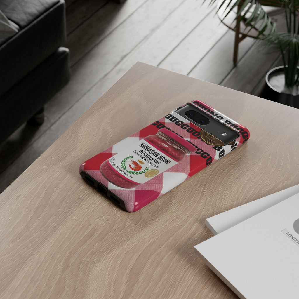 Red Gingham Phone Case Filipino Food Lover Gingham Pattern Phone Accessory Foodie Philippine Cuisine Lover Gift for Foodies