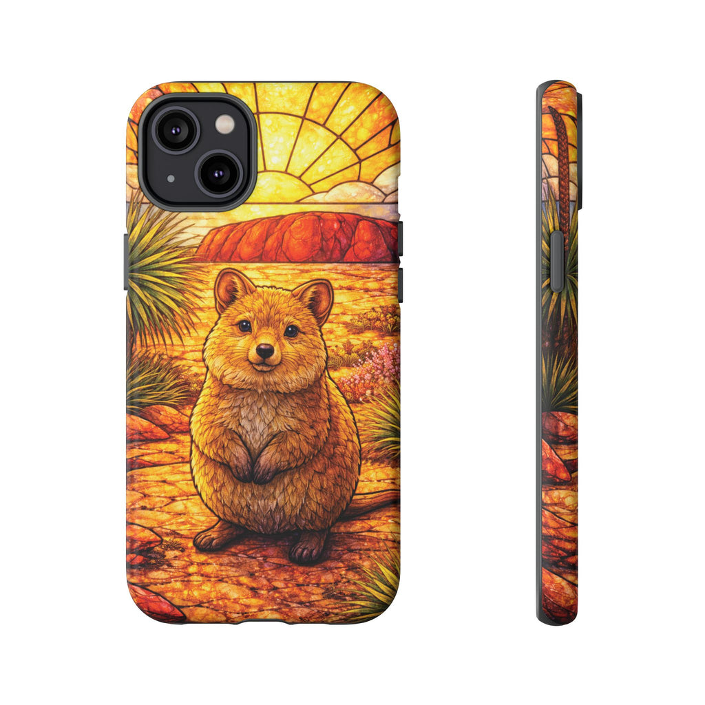 Quokka Stained-Glass Phone Case — Galaxy, iPhone & Pixel