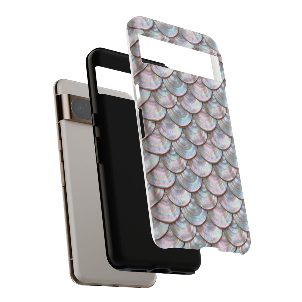 Mother of Pearl Scallop Scale Phone Case — Luxury Galaxy iPhone & Pixel