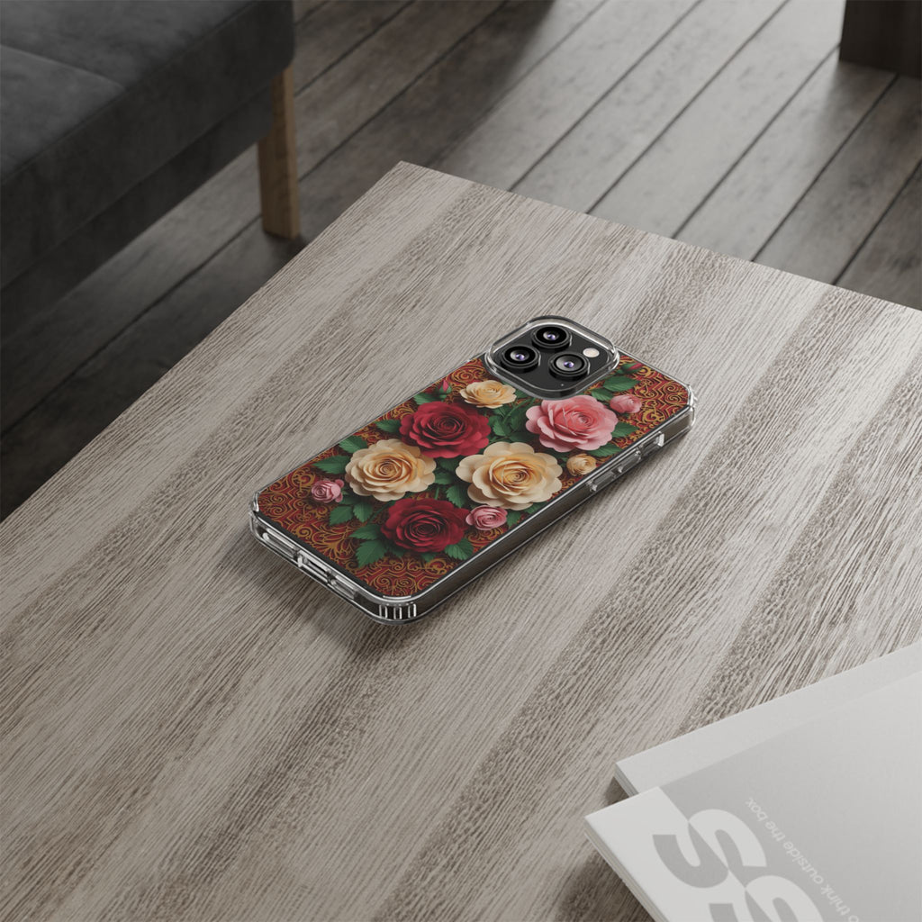 Cut-Paper Rose Bouquet Phone Case