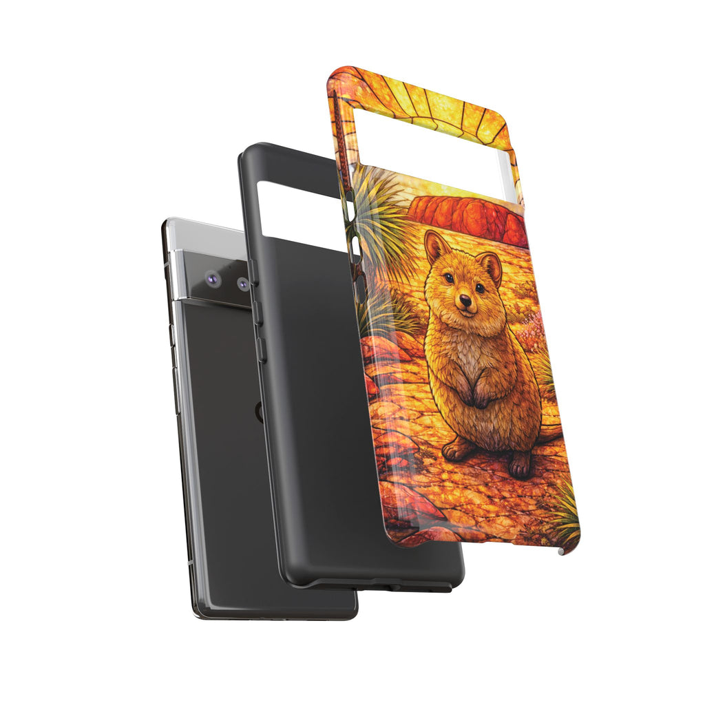 Quokka Stained-Glass Phone Case — Galaxy, iPhone & Pixel