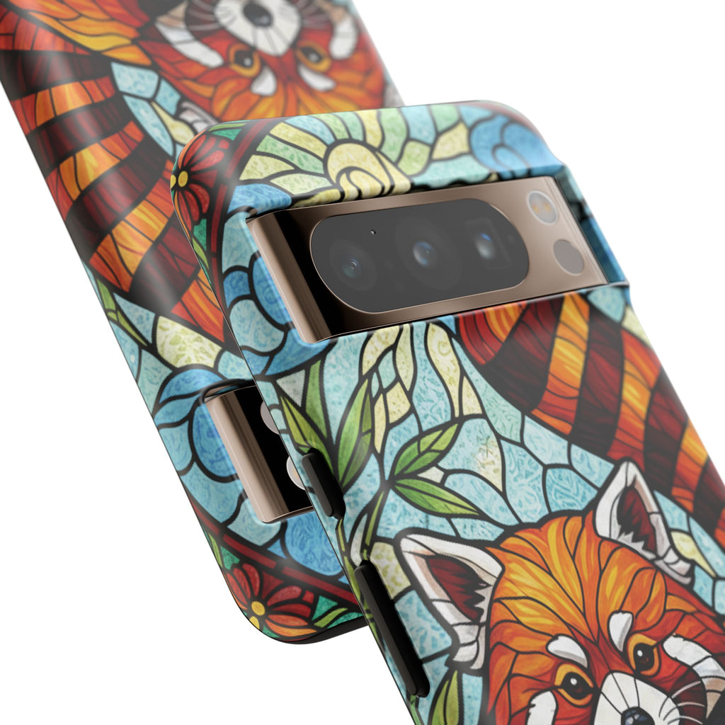 Red Panda Stained Glass Phone Case | Samsung iPhone Pixel