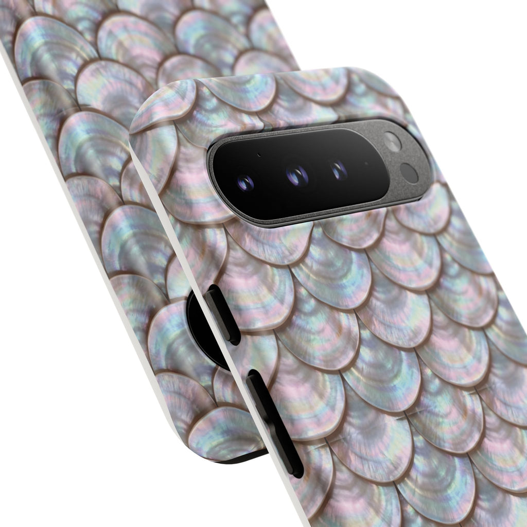 Mother of Pearl Scallop Scale Phone Case — Luxury Galaxy iPhone & Pixel