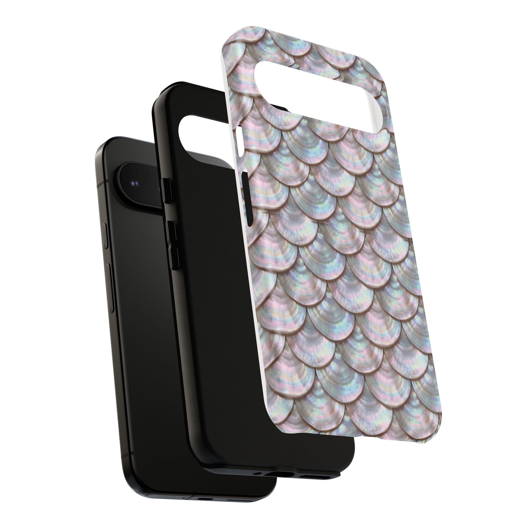 Mother of Pearl Scallop Scale Phone Case — Luxury Galaxy iPhone & Pixel