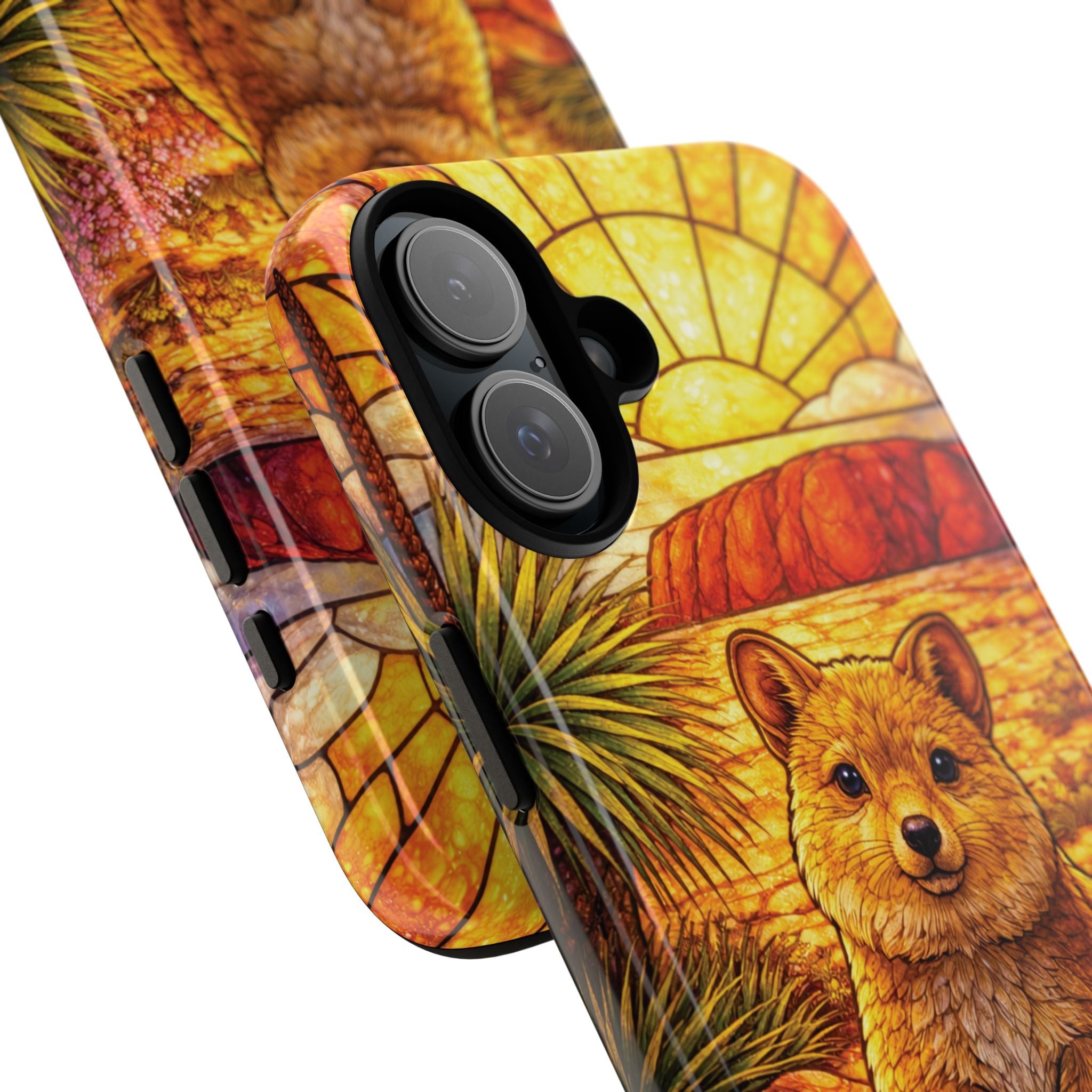 Quokka Stained-Glass Phone Case — Galaxy, iPhone & Pixel
