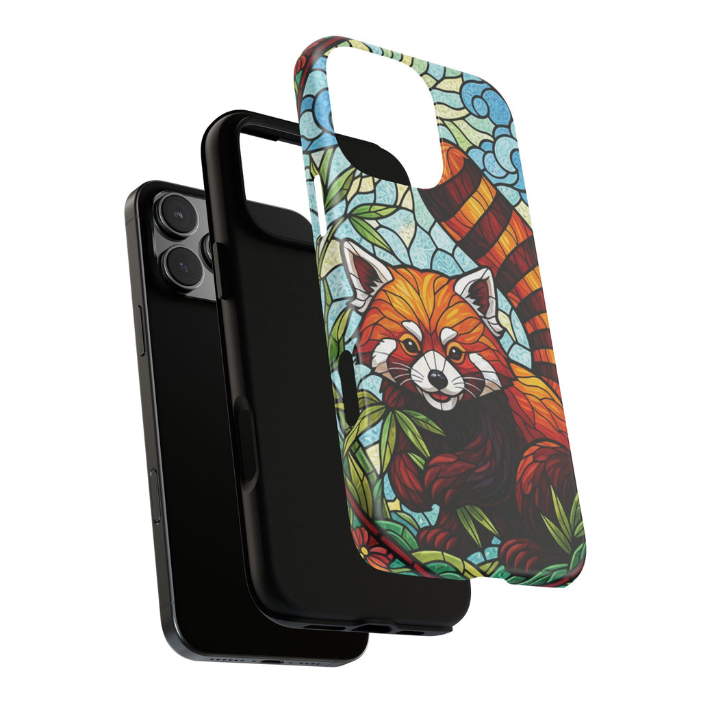 Red Panda Stained Glass Phone Case | Samsung iPhone Pixel