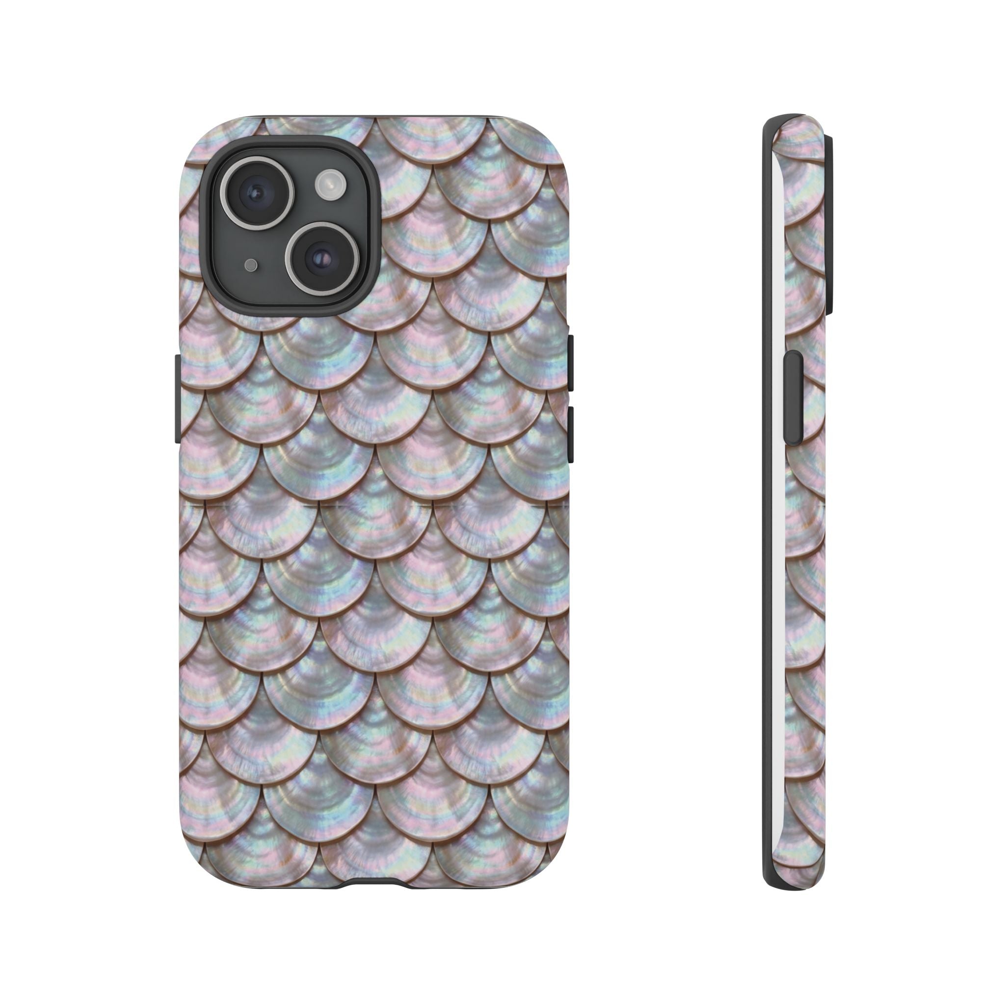 Mother of Pearl Scallop Scale Phone Case — Luxury Galaxy iPhone & Pixel