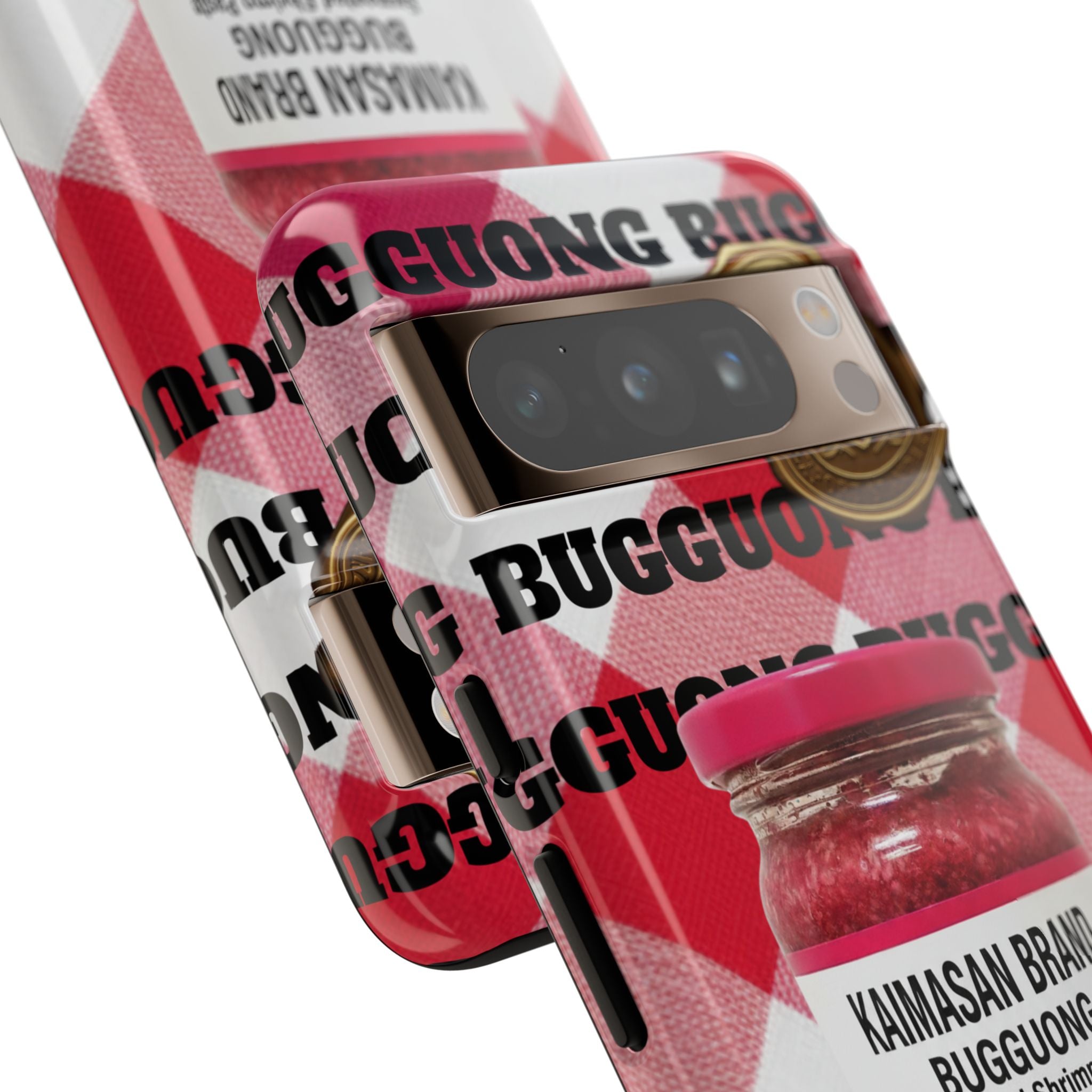 Red Gingham Phone Case Filipino Food Lover Gingham Pattern Phone Accessory Foodie Philippine Cuisine Lover Gift for Foodies