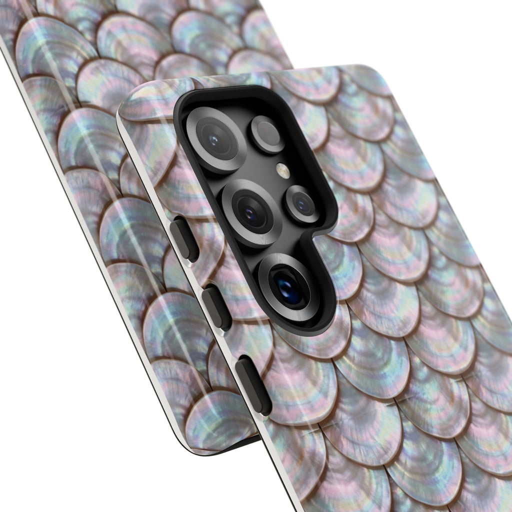 Mother of Pearl Scallop Scale Phone Case — Luxury Galaxy iPhone & Pixel