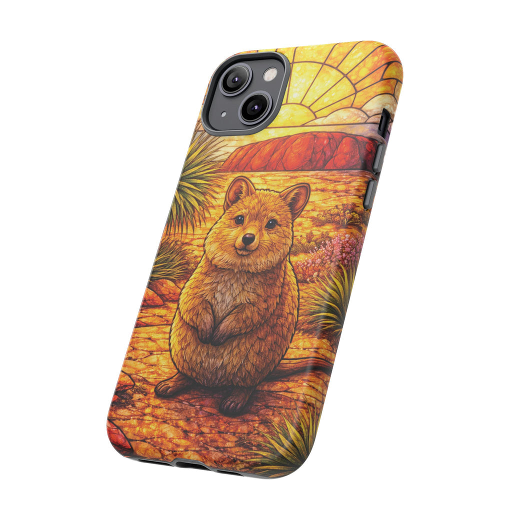 Quokka Stained-Glass Phone Case — Galaxy, iPhone & Pixel